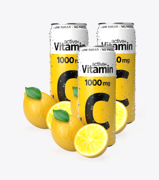 3x Active+ Vitamin C 1000mg Lemon Soft Drink Alcohol Free
