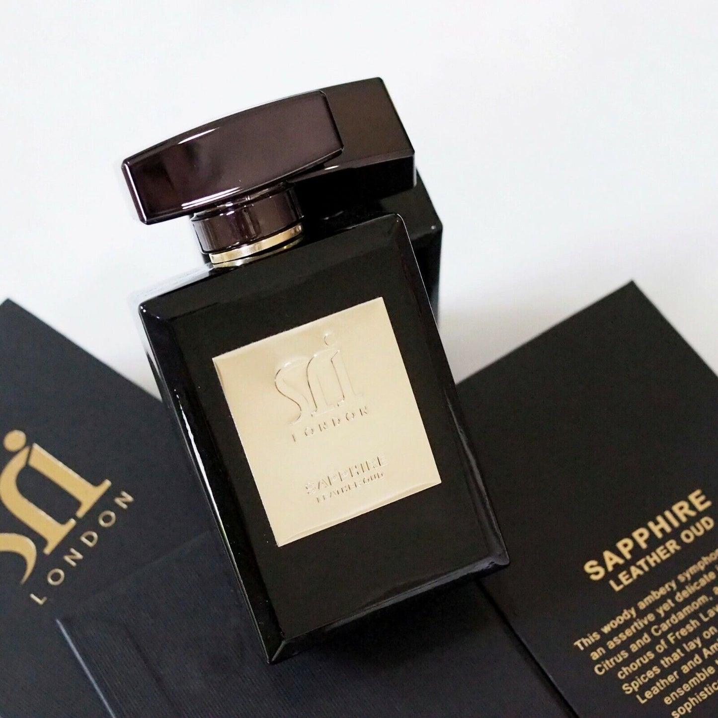 Sri London Sapphire Leather Oud Eau De Parfum for Men Fragrance Spray 100ML