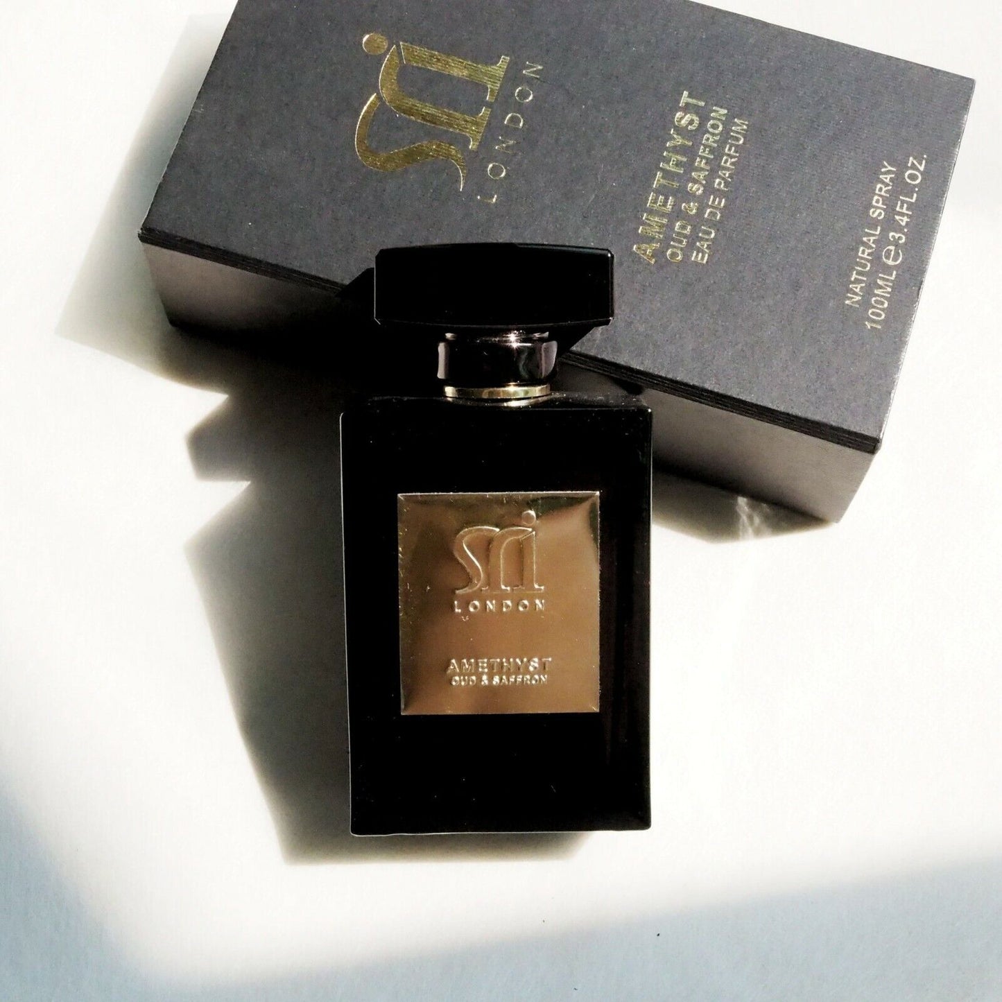 Sri London Amethyst Oud & Saffron Eau De Parfum Fragrance Gift for Men 100ML