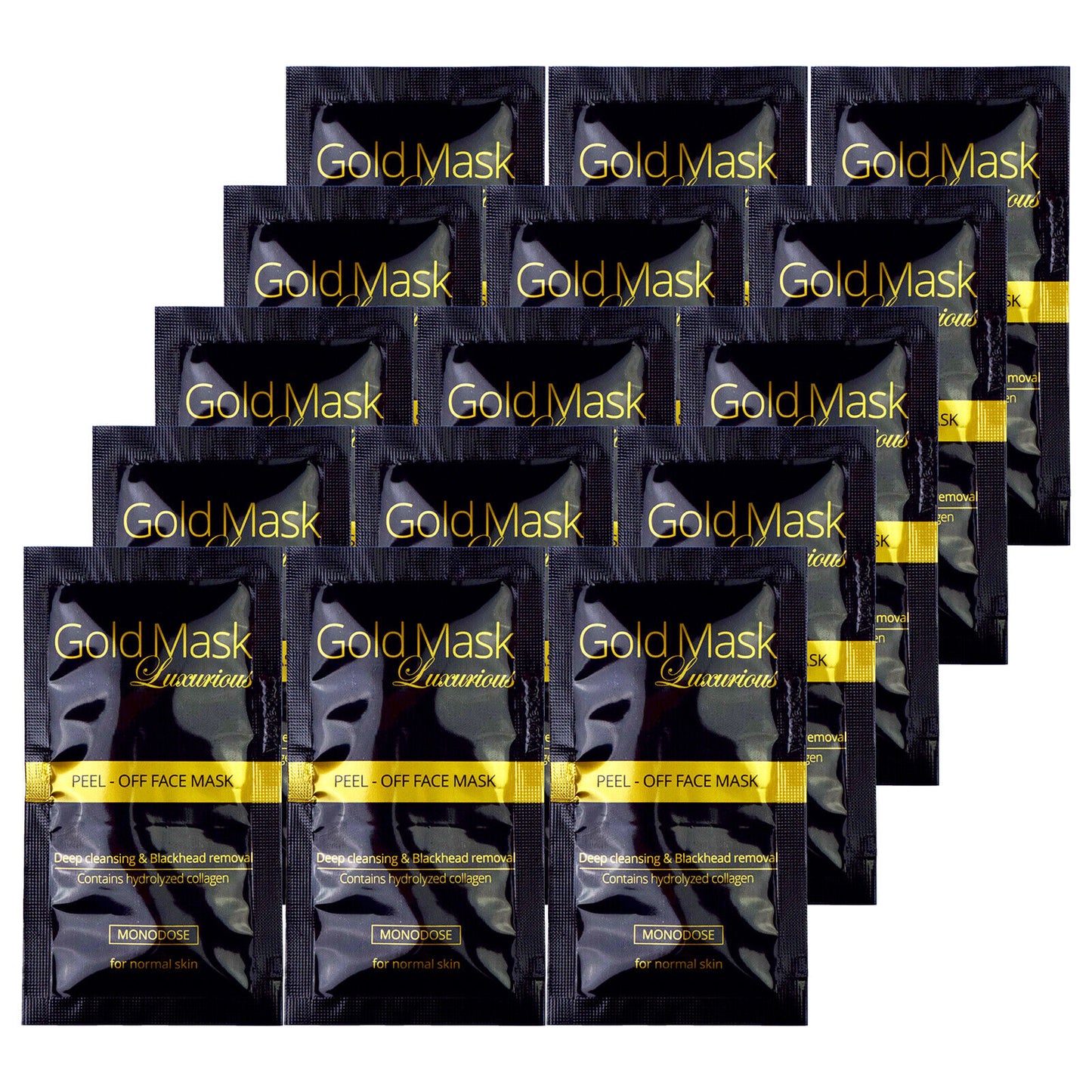 15 x Gold Mask Luxurious Peel Off Face Mask