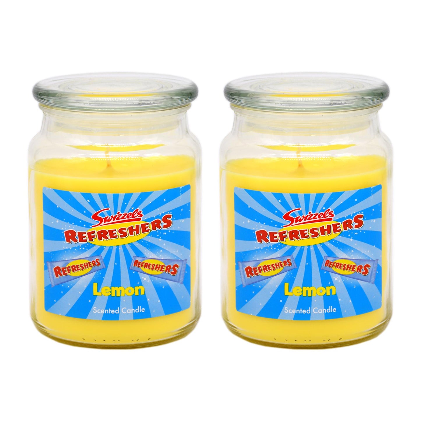 2x SWIZZELS LARGE SCENTED GLASS JAR CANDLE 18oz