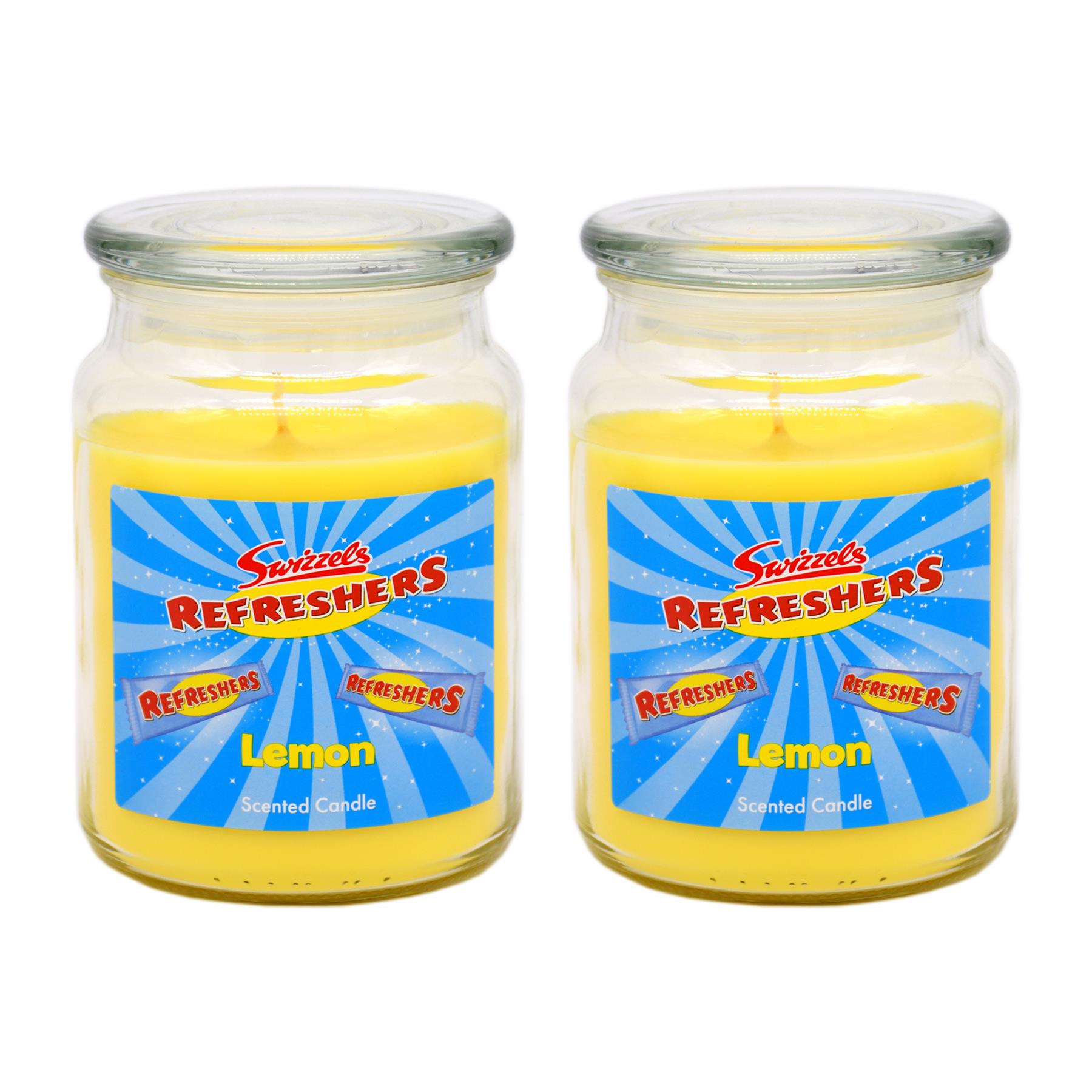 2x SWIZZELS LARGE SCENTED GLASS JAR CANDLE 18oz