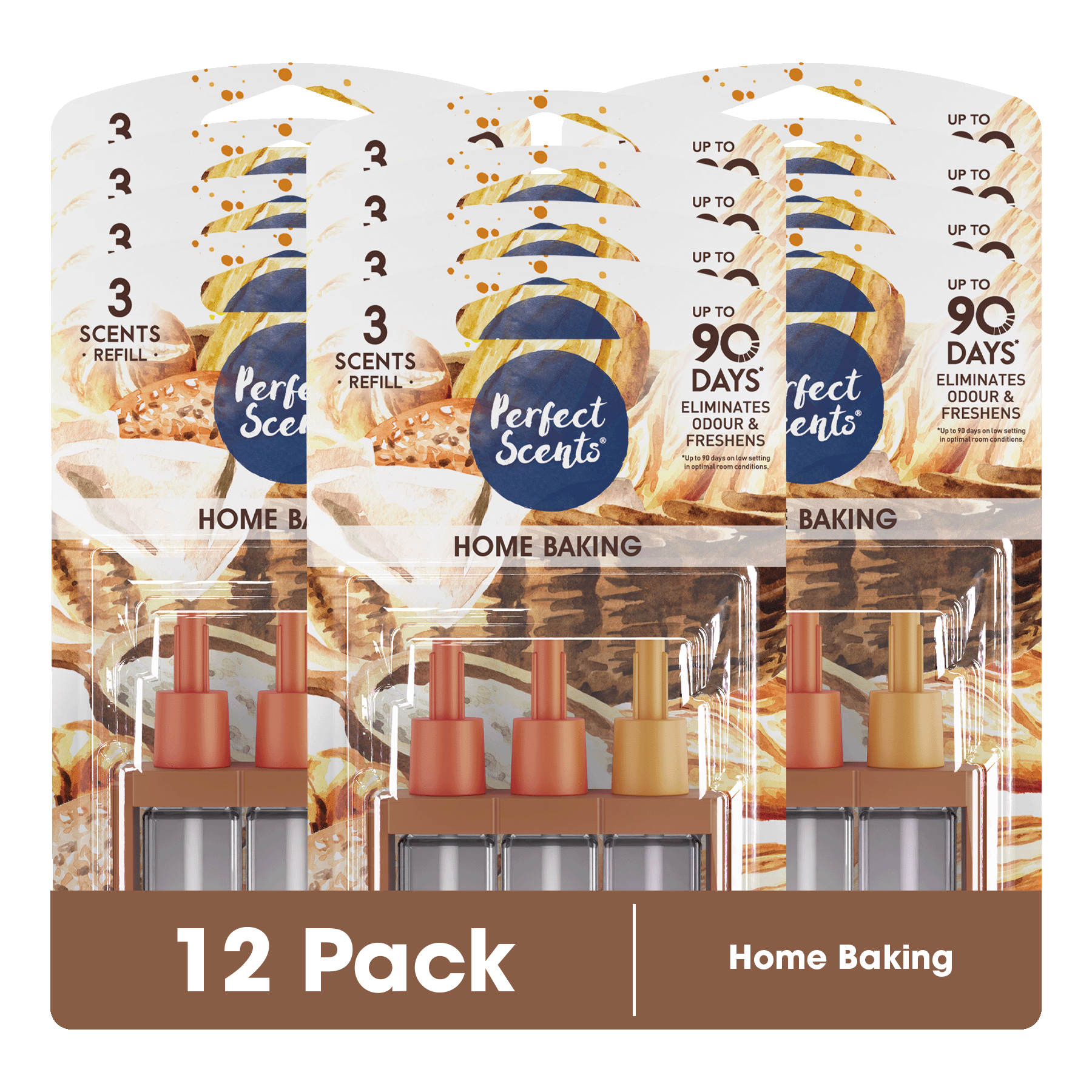12x Perfect Scents 3Scents Refill Home Air Freshener - Compatible with 3volution