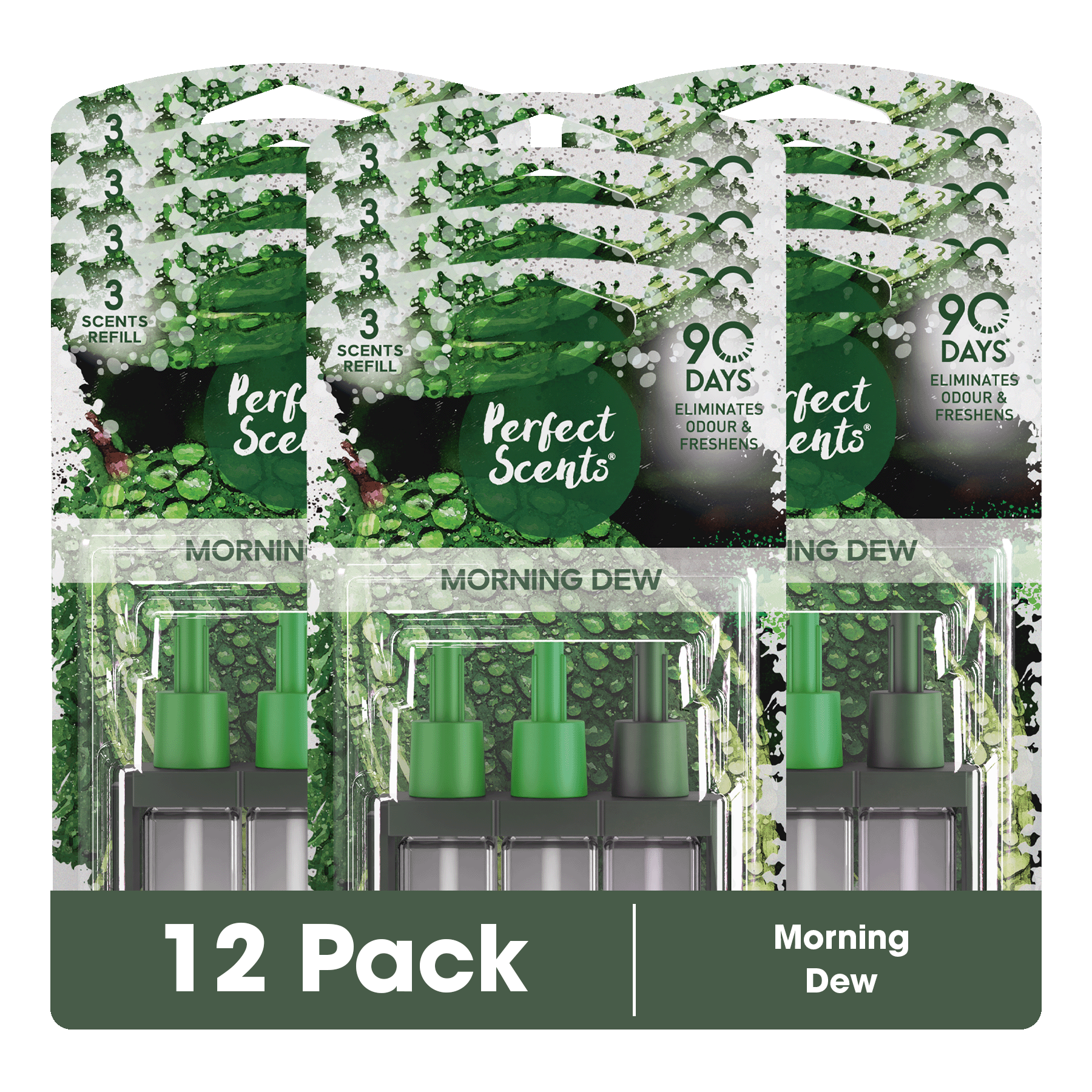 12x Perfect Scents 3Scents Refill Home Air Freshener - Compatible with 3volution