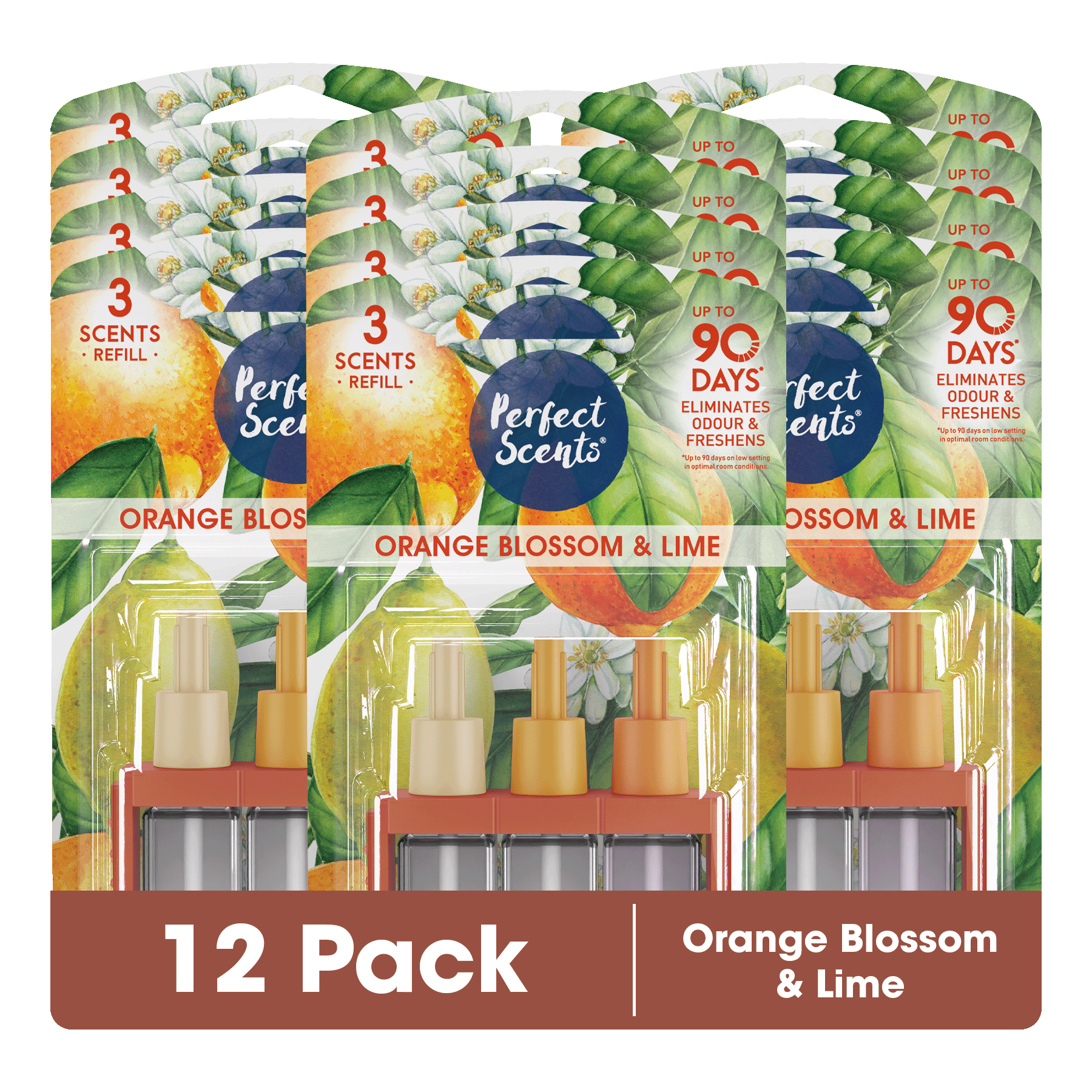12x Perfect Scents 3Scents Refill Home Air Freshener - Compatible with 3volution