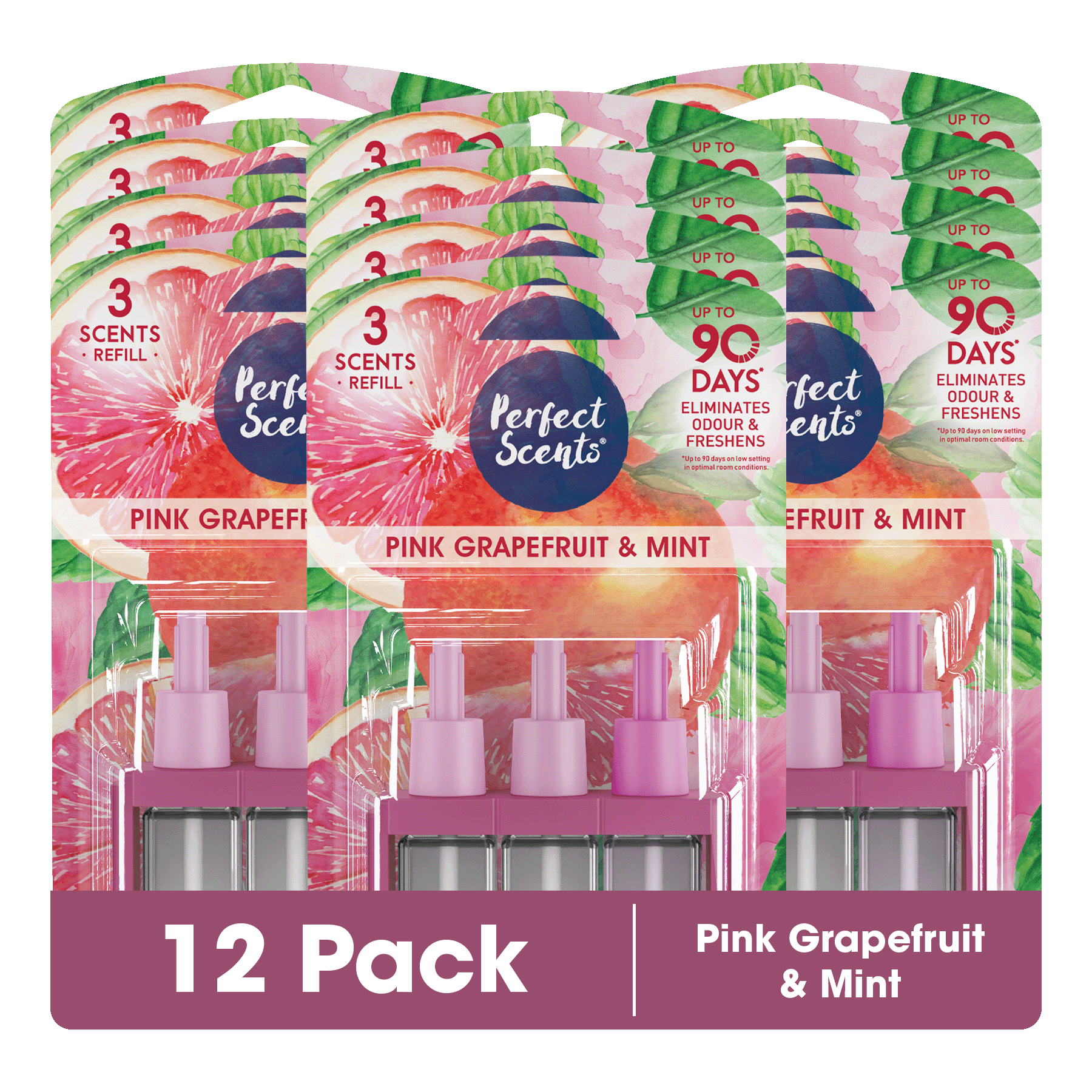 12x Perfect Scents 3Scents Refill Home Air Freshener - Compatible with 3volution