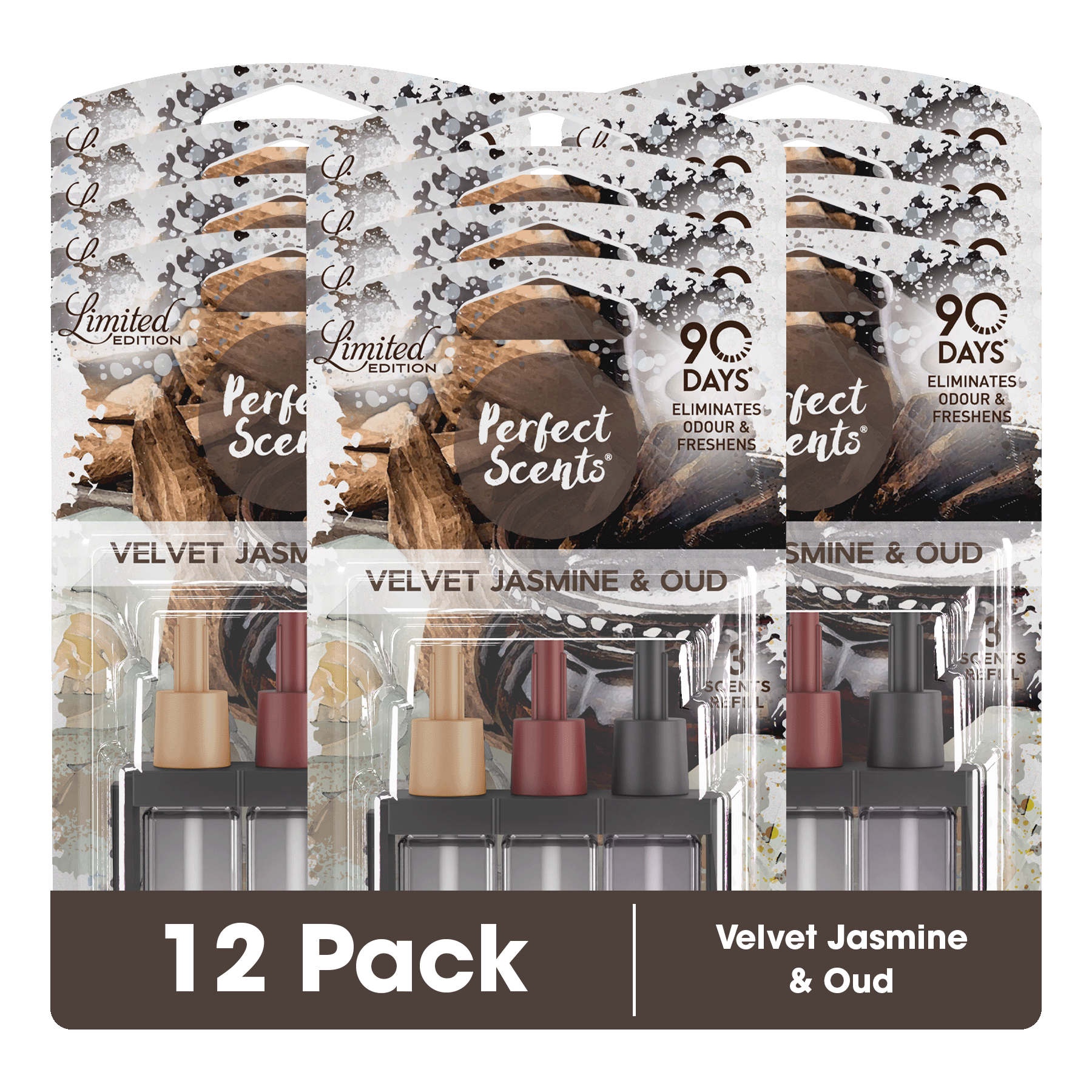 12x Perfect Scents 3Scents Refill Home Air Freshener - Compatible with 3volution