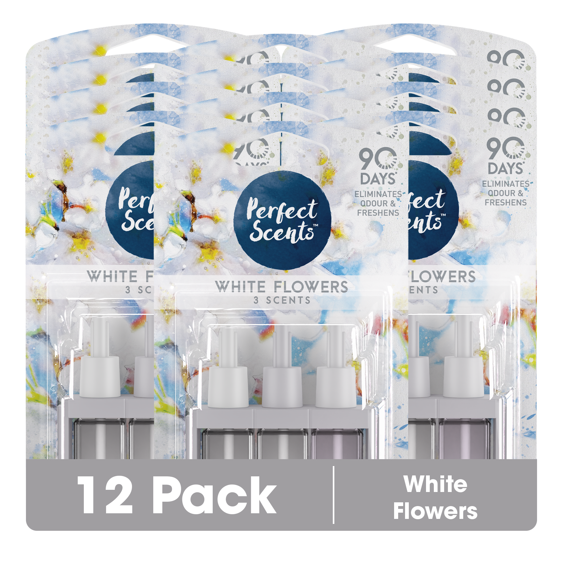 12x Perfect Scents 3Scents Refill Home Air Freshener - Compatible with 3volution