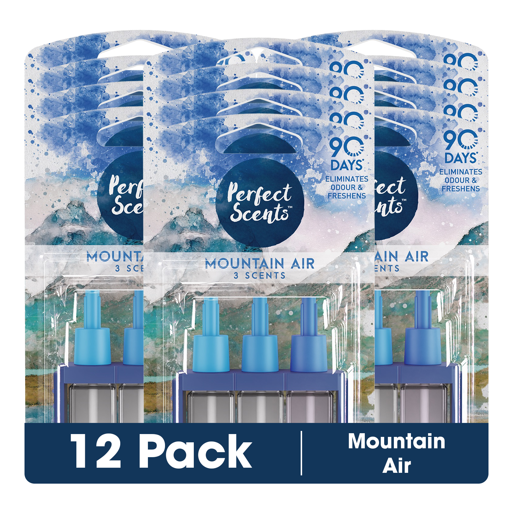 12x Perfect Scents 3Scents Refill Home Air Freshener - Compatible with 3volution