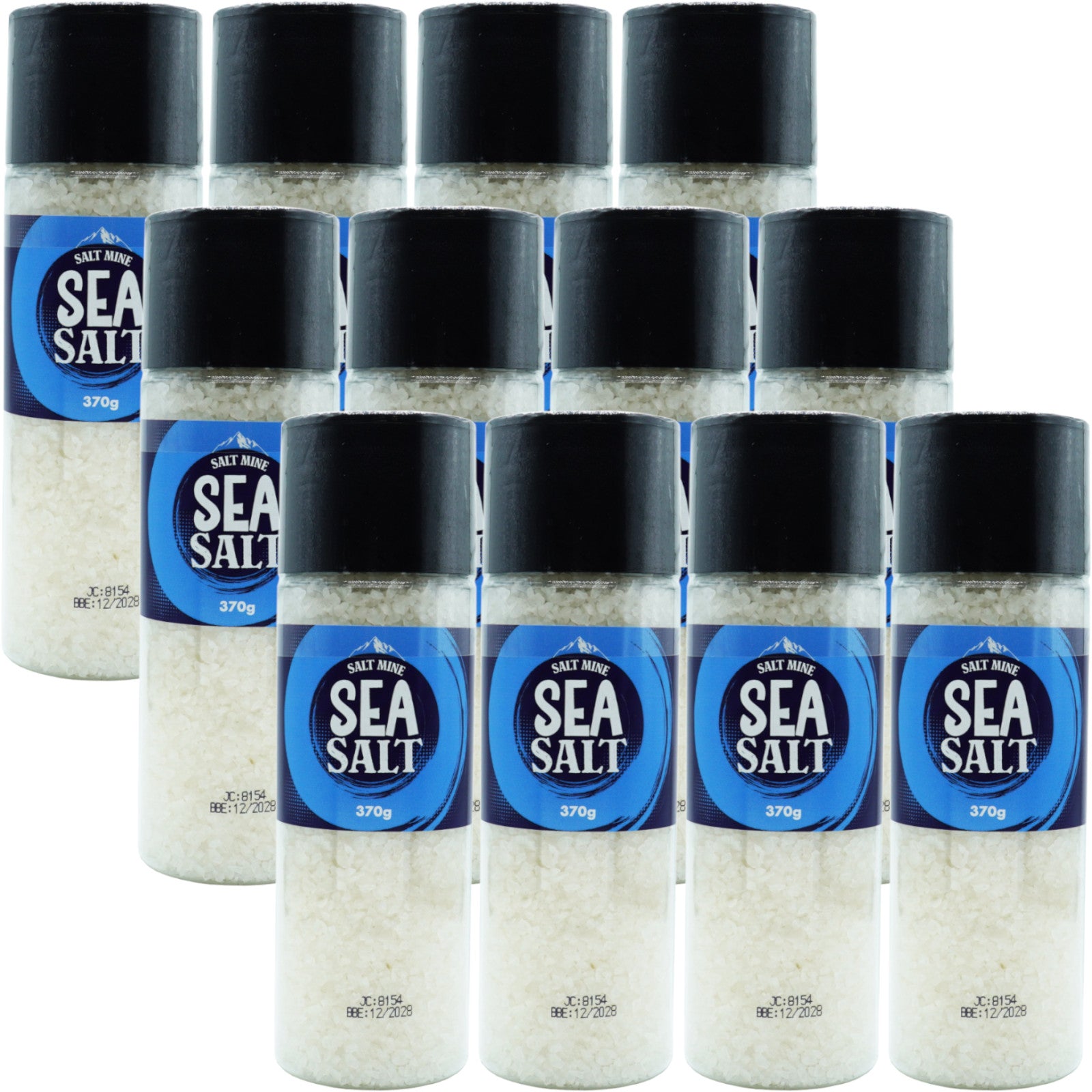 12x Saltmine Sea Salt Grinder 370g