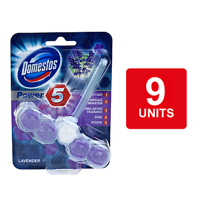 Domestos Lavender Power 5 Rimblock Toilet Cleaner 55g