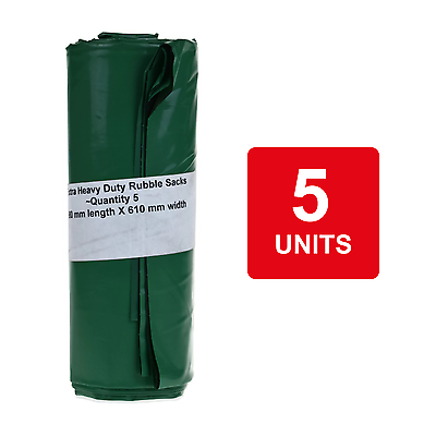 5 Extra Heavy Duty Rubble Sacks 980mm x 610mm