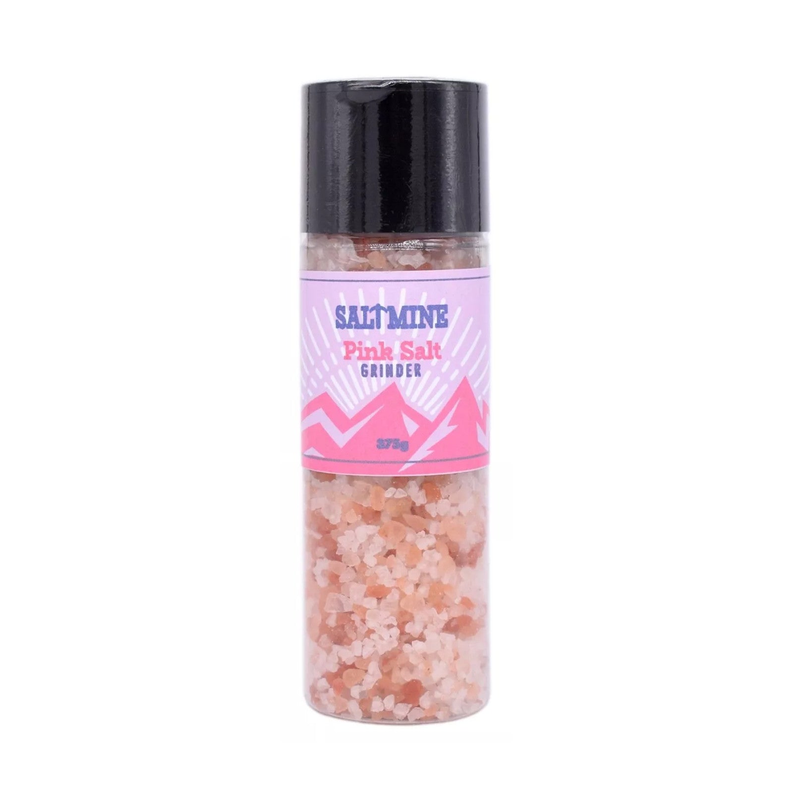 3x Saltmine Pink Rock Salt Himalayan Pink Salt Grinder 375g
