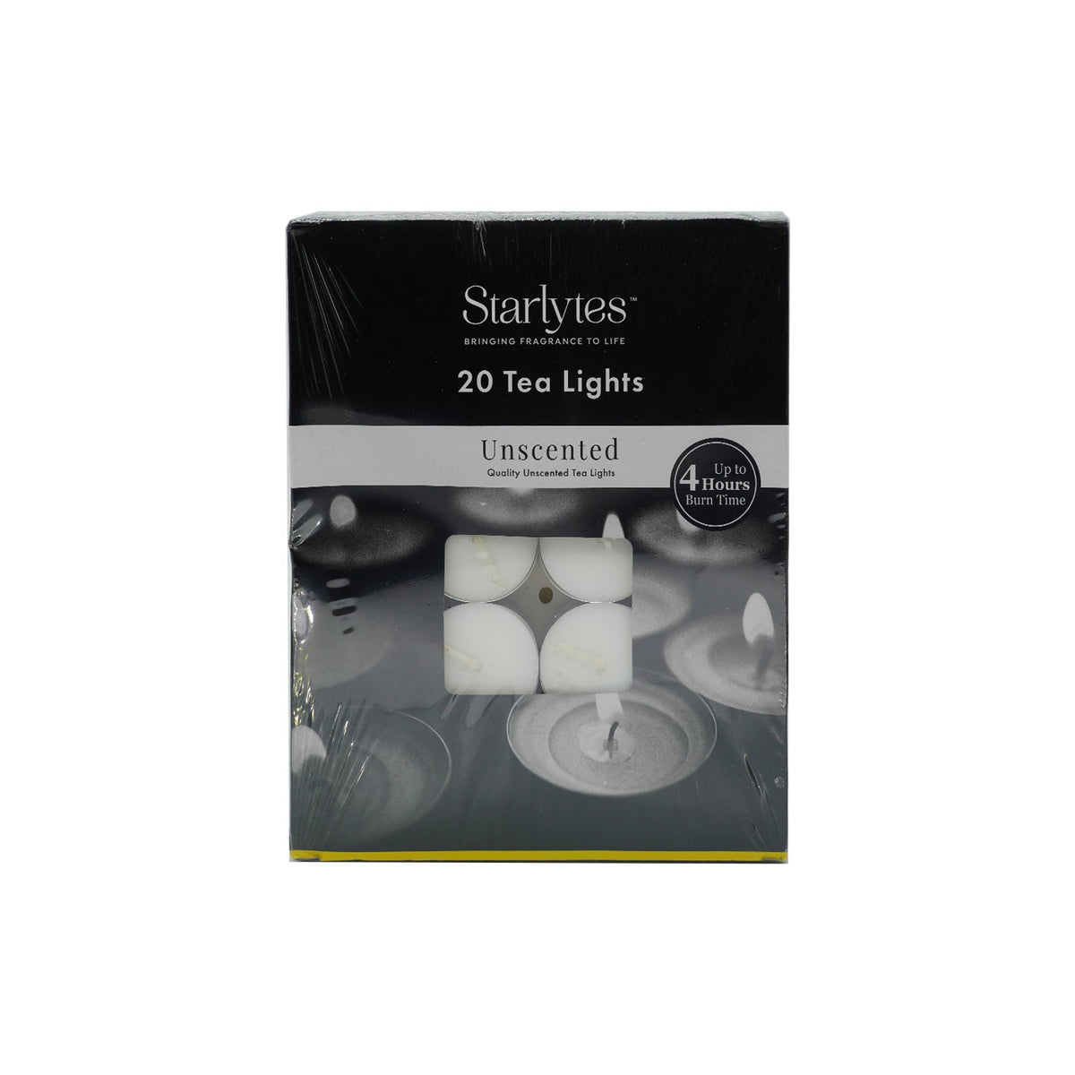 Starlytes Unscented Tealights - 4 Hour 20 Pack