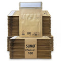 Paper Padded Eco-Friendly Mailing Bags - 13/C 14/D 15/E 17/G 19/I - 200 Pack
