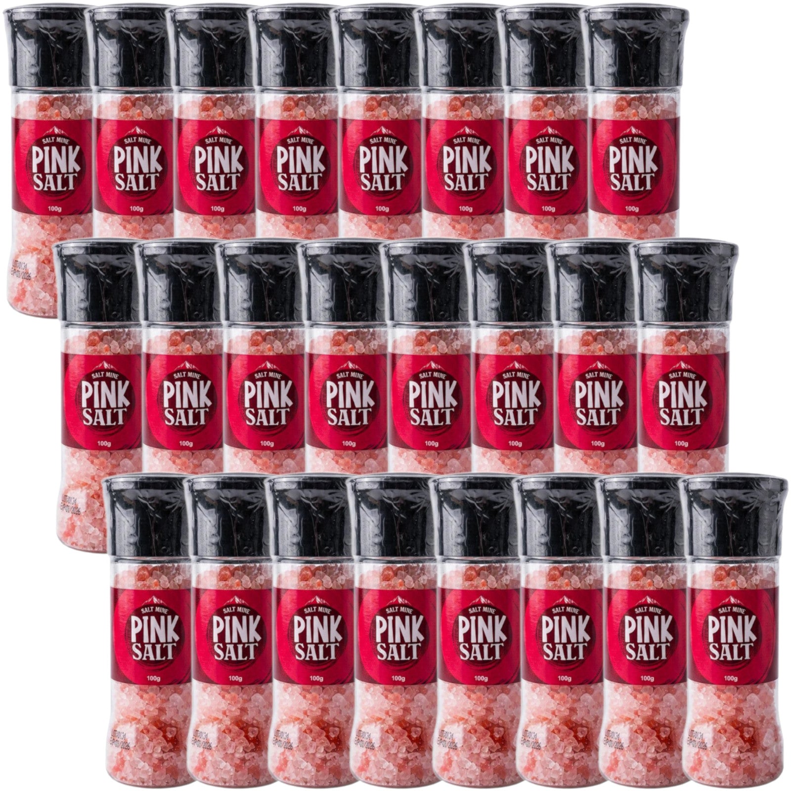 24x Saltmine Grinder  Pink Salt   100g