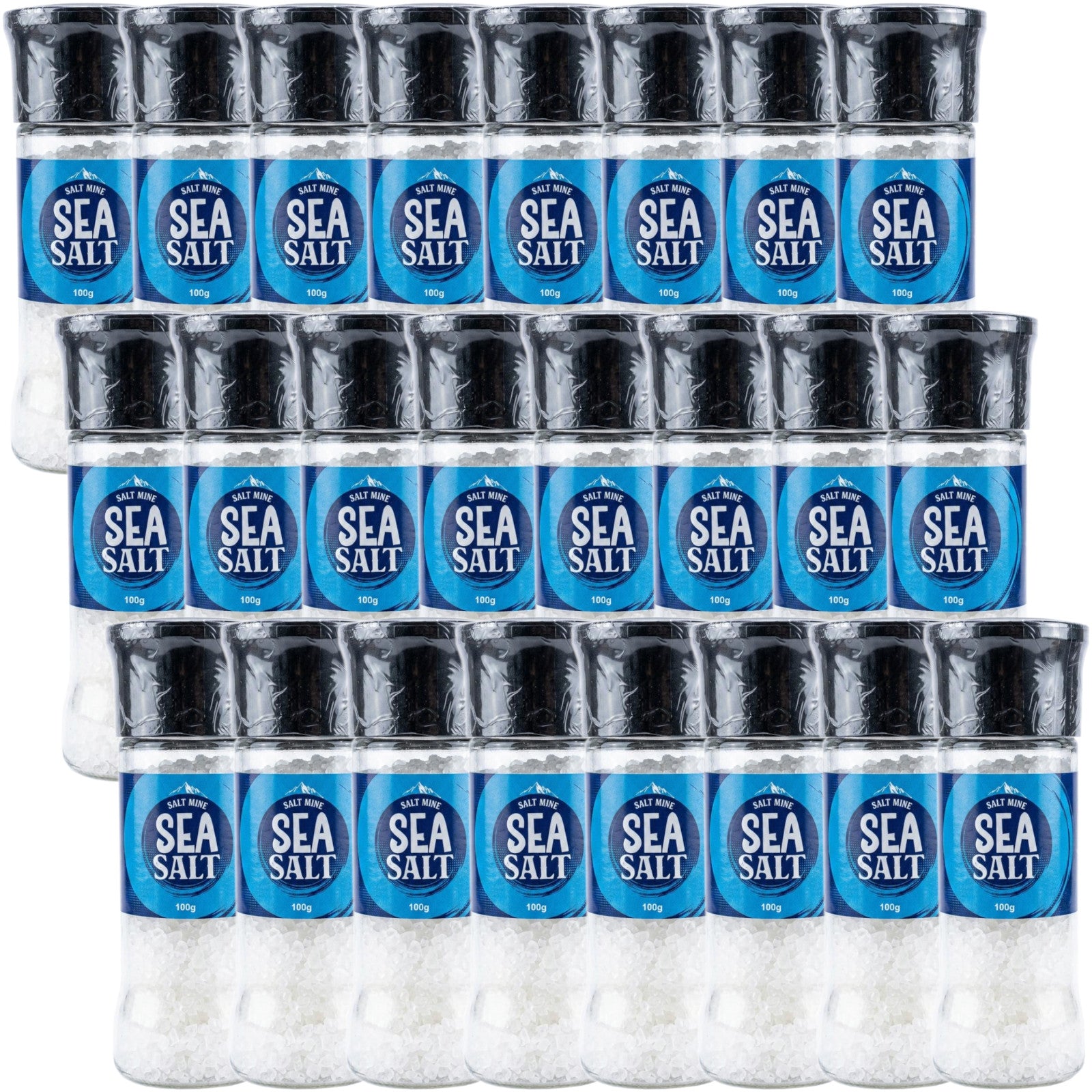 24x Saltmine Grinder  Sea Salt   100g