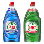 2x Fairy Washing Up Liquid Original & Eucalyptus 820ml Fast Grease Clean Strong!
