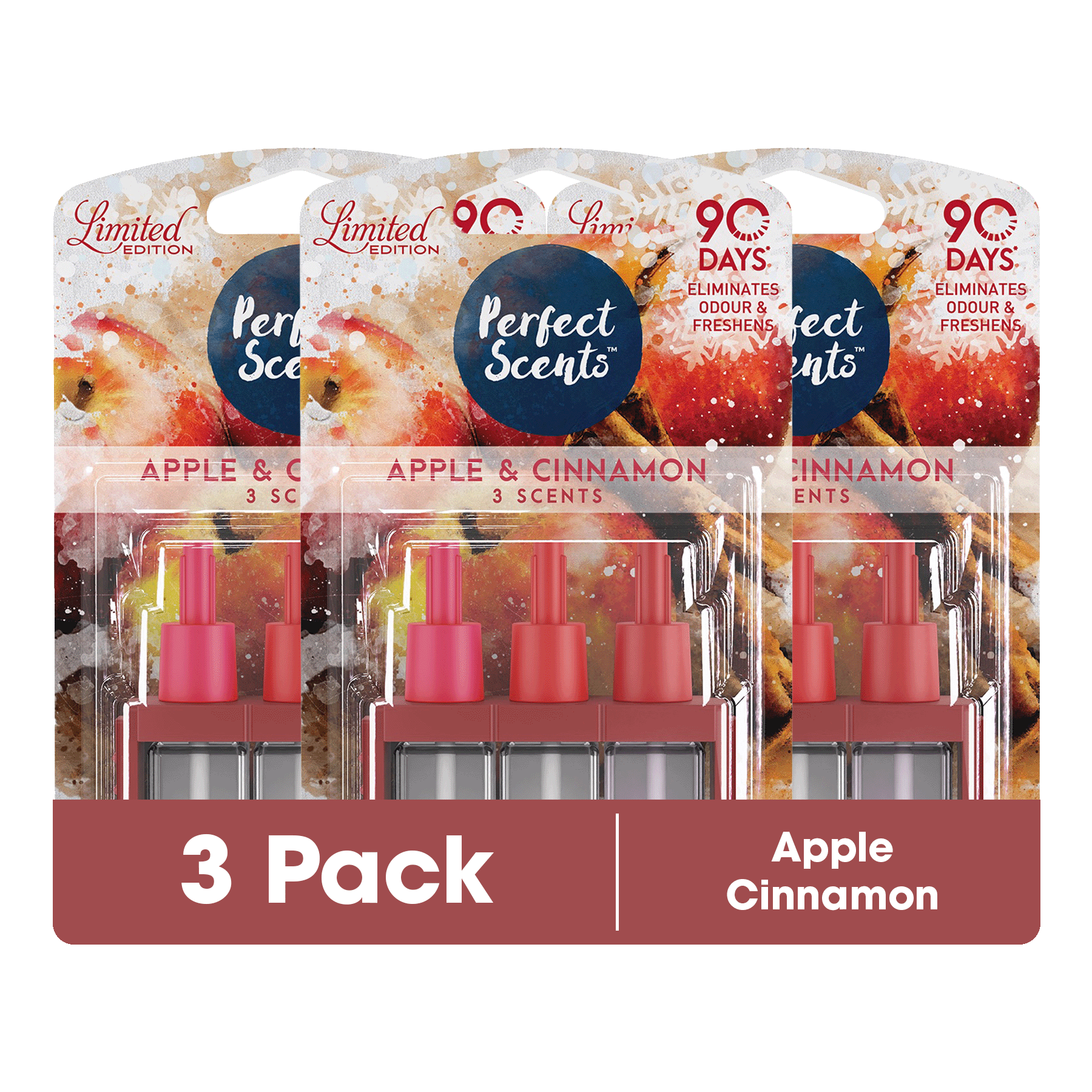 3x Perfect Scents 3Scents Refill Home Air Freshener - Compatible with 3volution