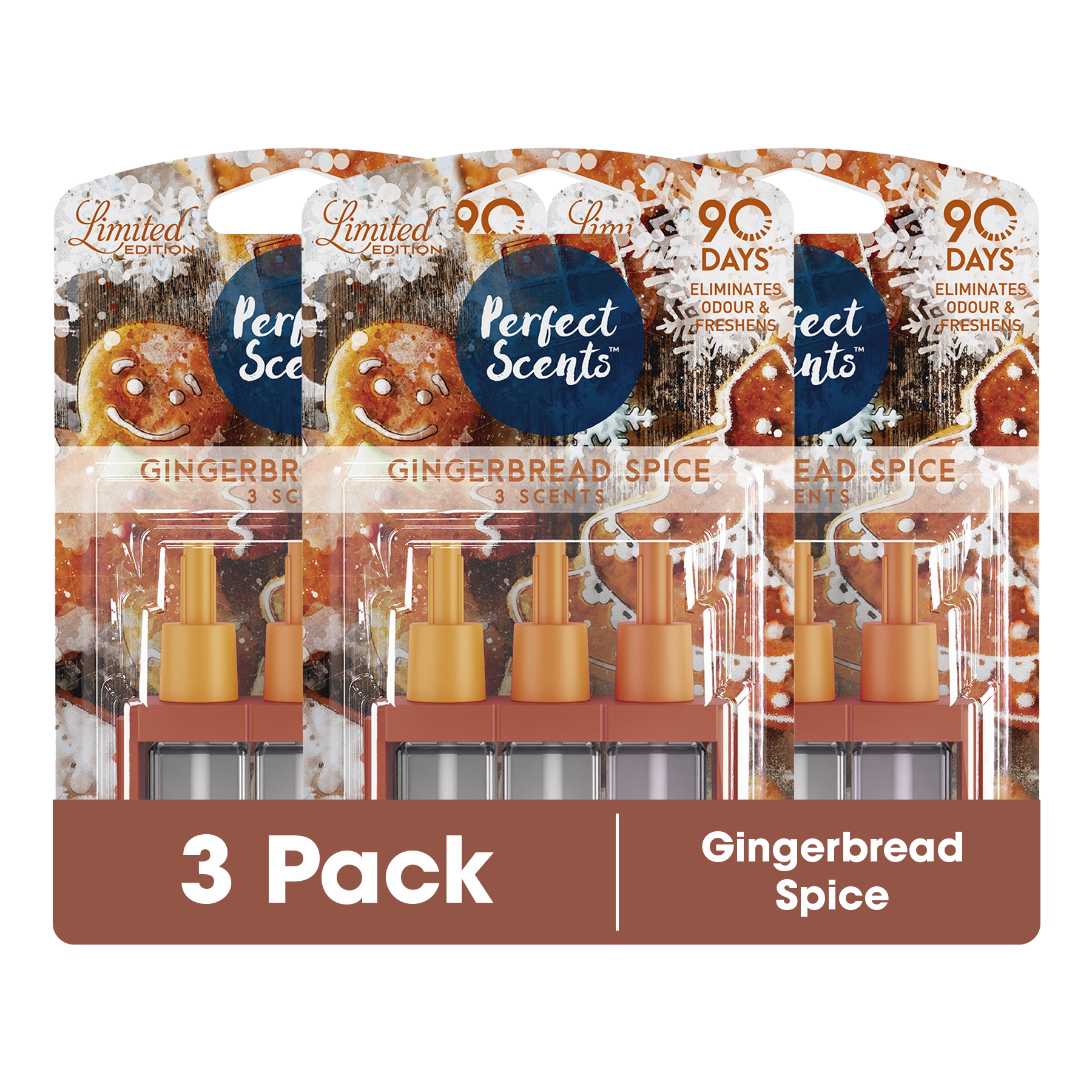 3x Perfect Scents 3Scents Refill Home Air Freshener - Compatible with 3volution