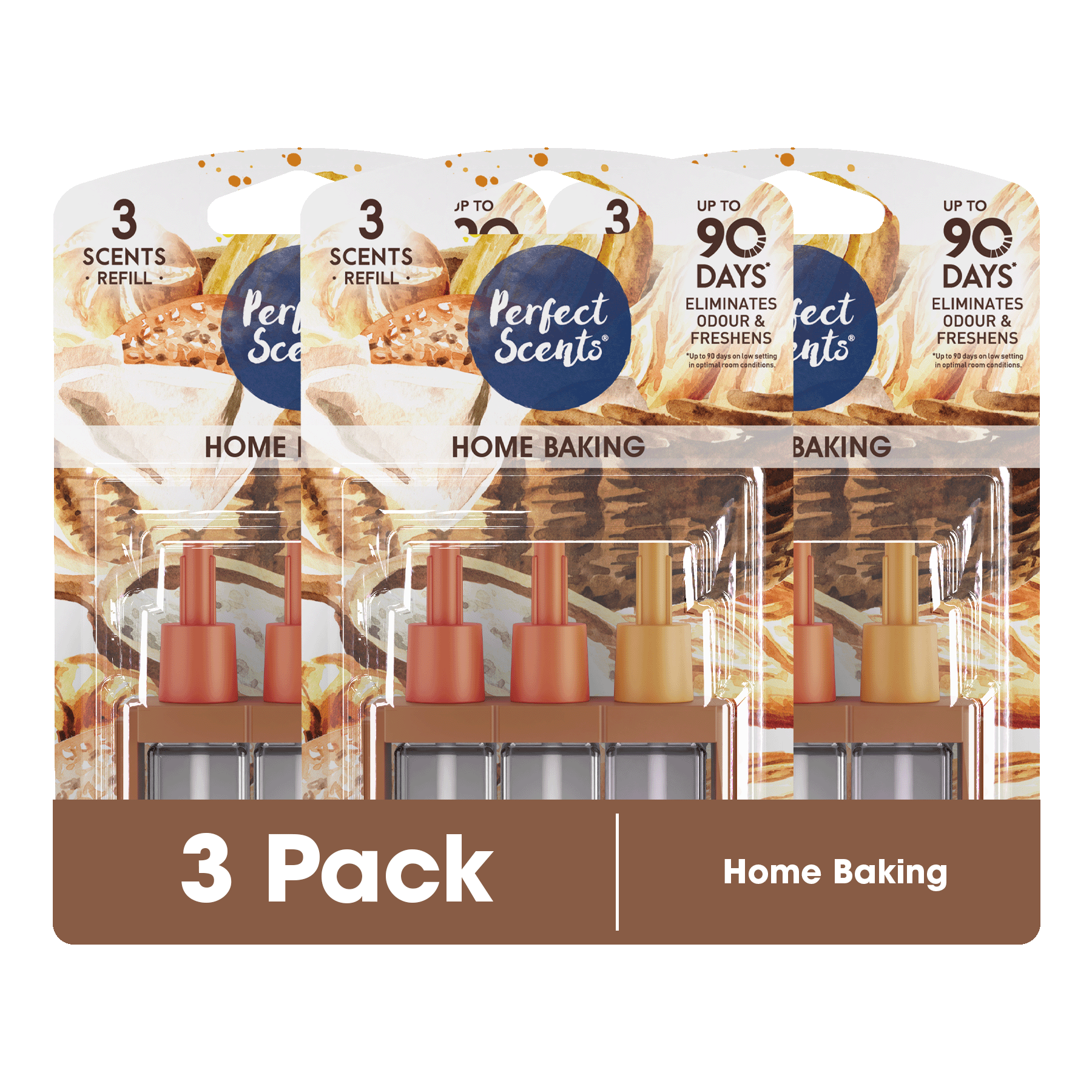 3x Perfect Scents 3Scents Refill Home Air Freshener - Compatible with 3volution