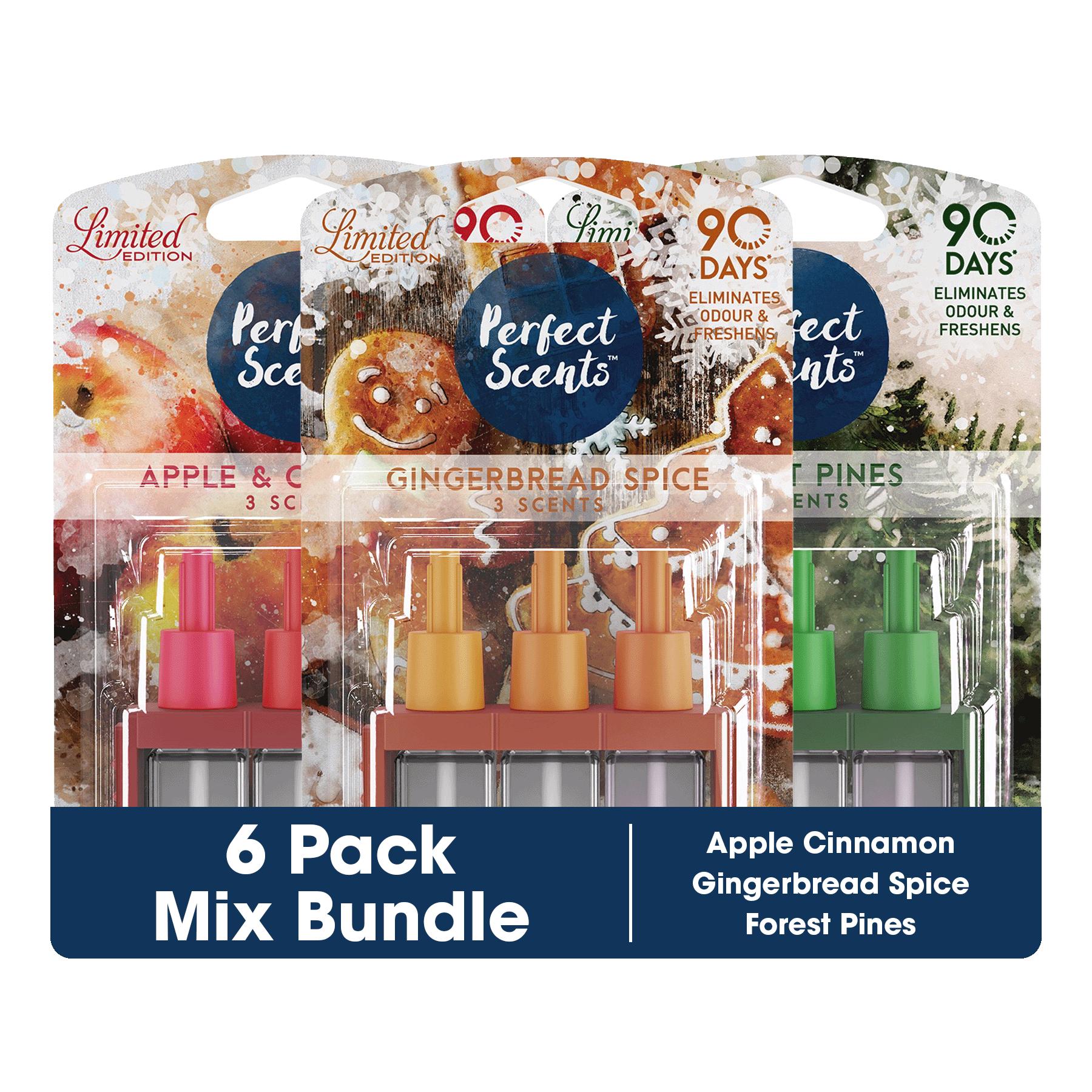 3x Perfect Scents 3Scents Refill Home Air Freshener - Compatible with 3volution