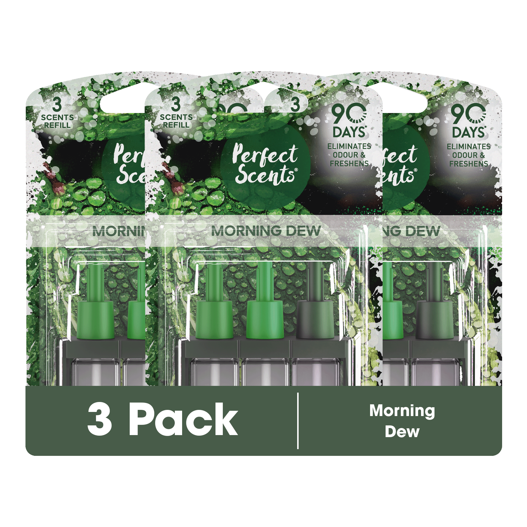 3x Perfect Scents 3Scents Refill Home Air Freshener - Compatible with 3volution