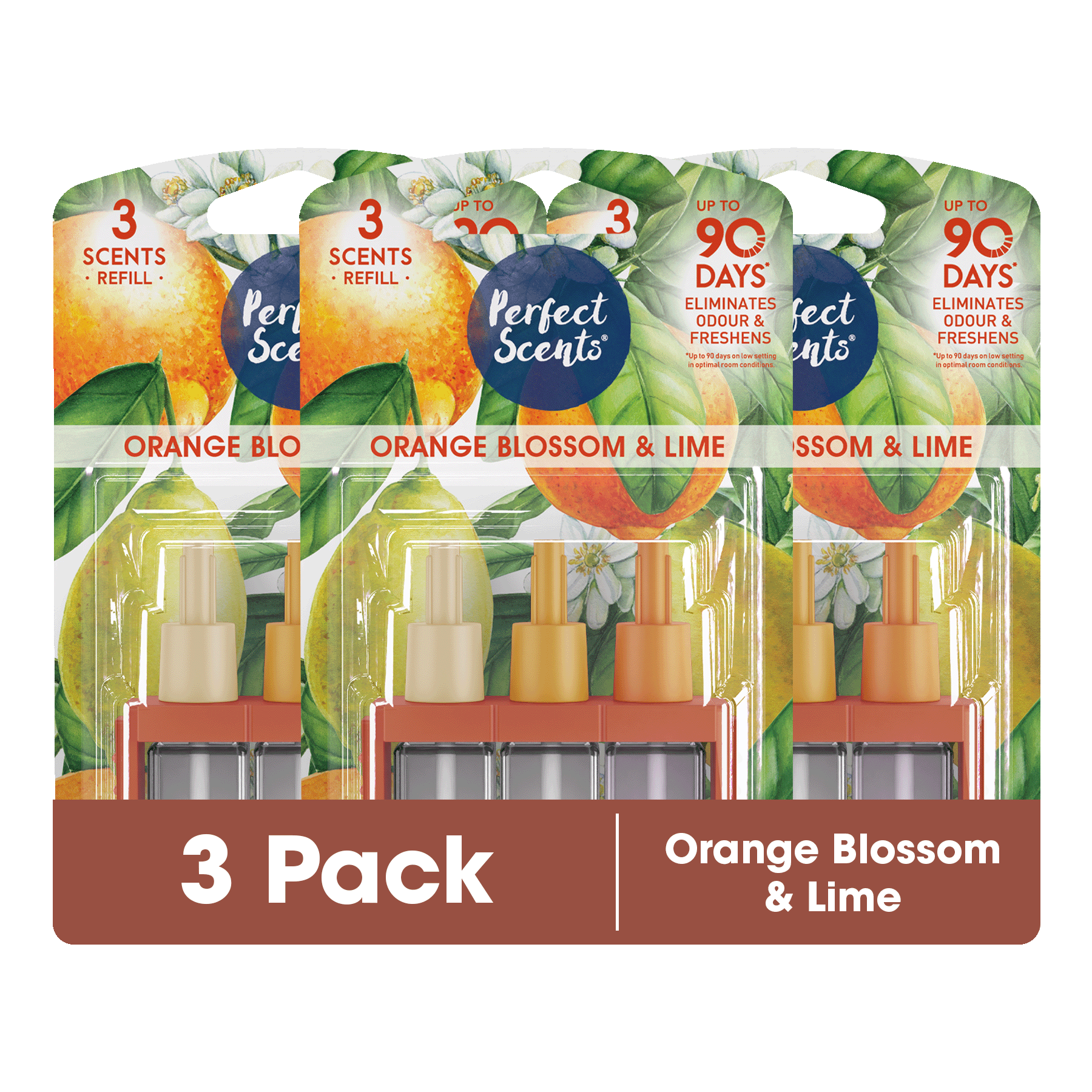 3x Perfect Scents 3Scents Refill Home Air Freshener - Compatible with 3volution