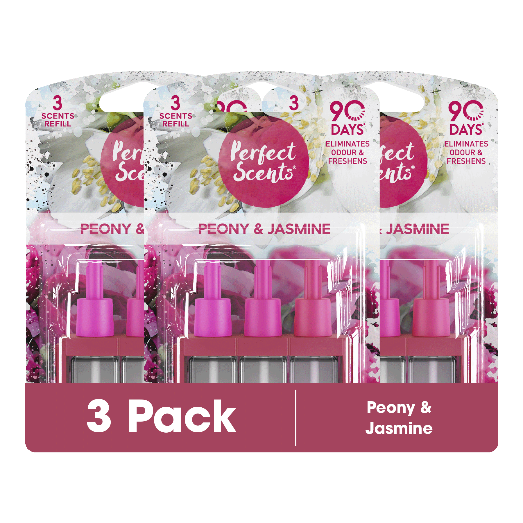 3x Perfect Scents 3Scents Refill Home Air Freshener - Compatible with 3volution