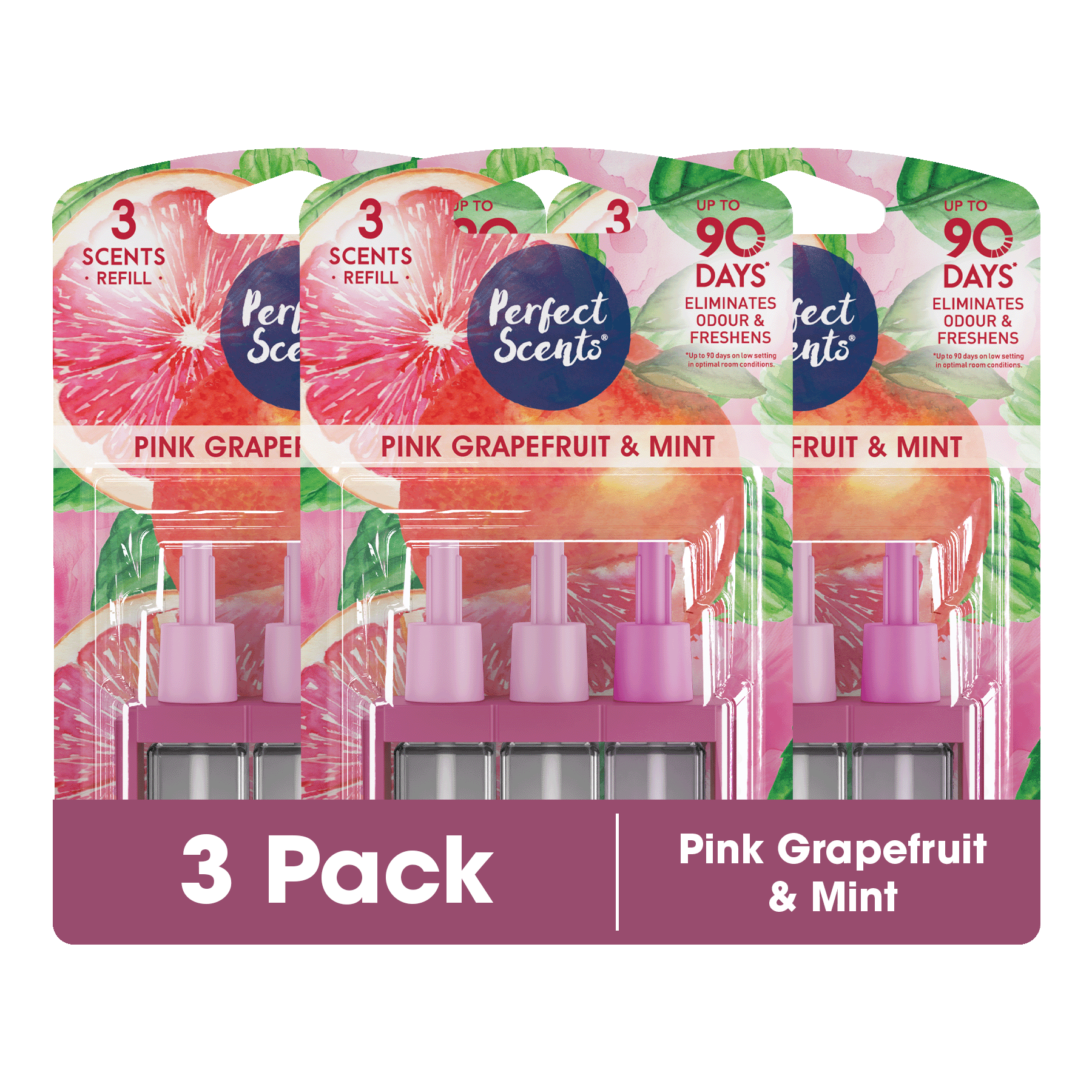 3x Perfect Scents 3Scents Refill Home Air Freshener - Compatible with 3volution
