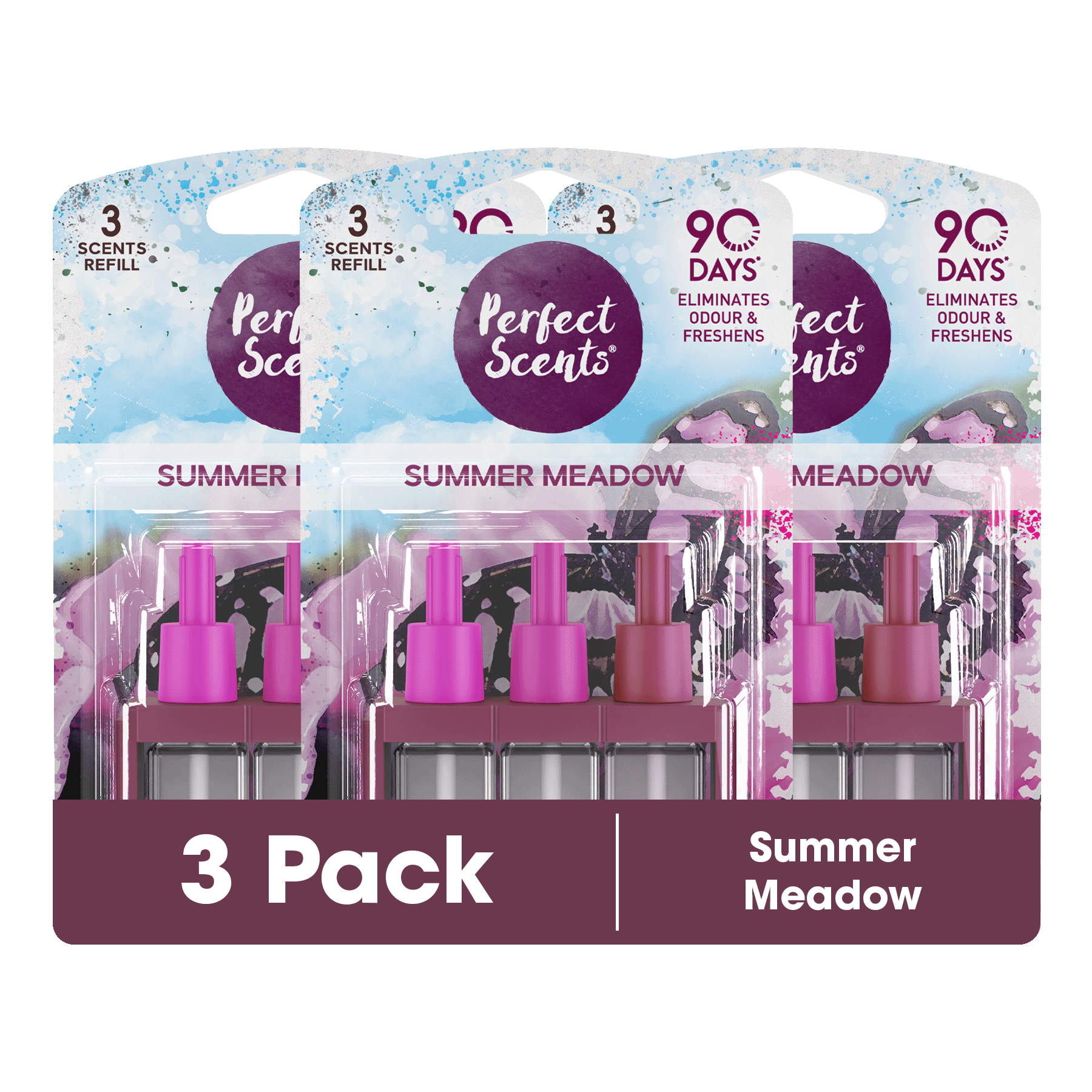 3x Perfect Scents 3Scents Refill Home Air Freshener - Compatible with 3volution