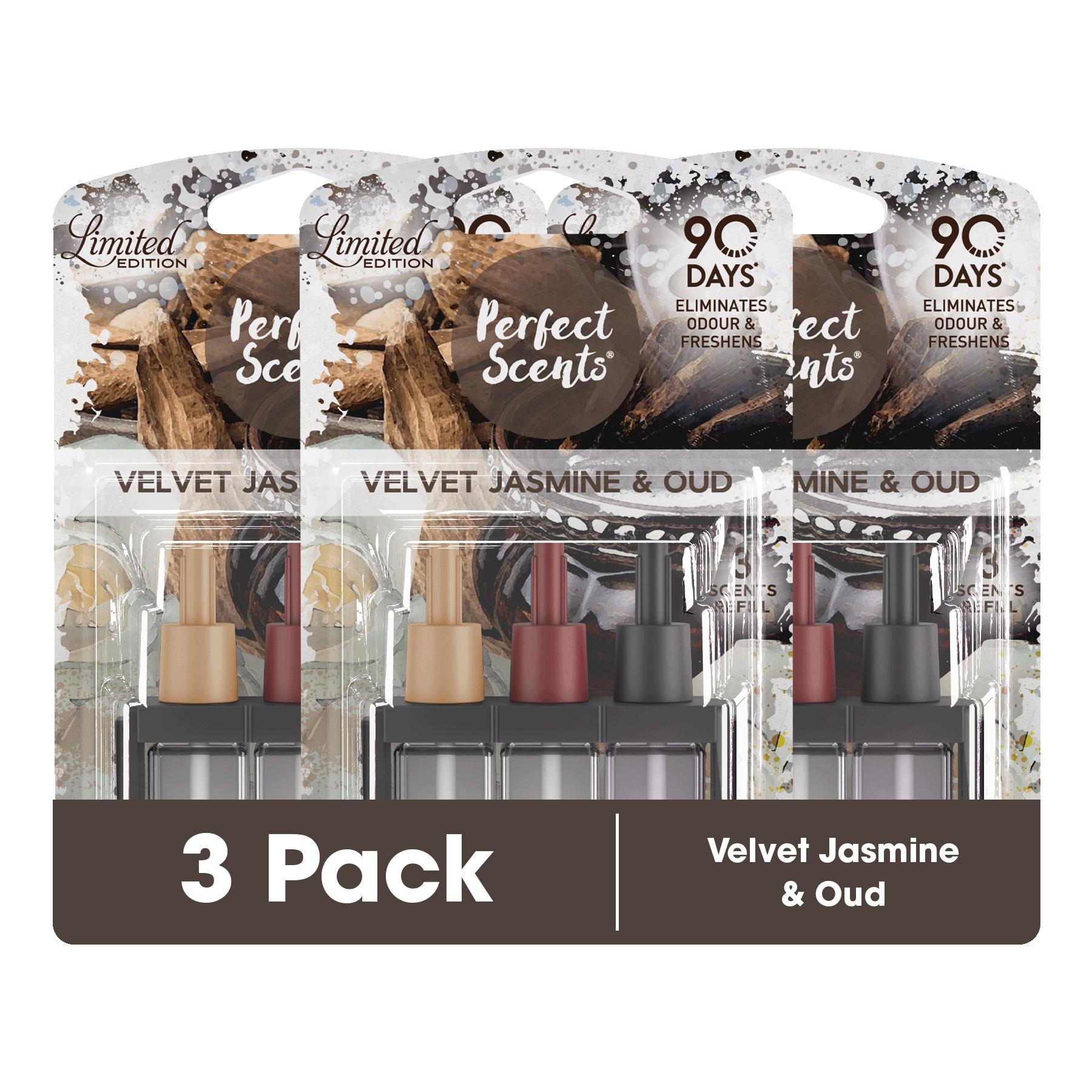 3x Perfect Scents 3Scents Refill Home Air Freshener - Compatible with 3volution