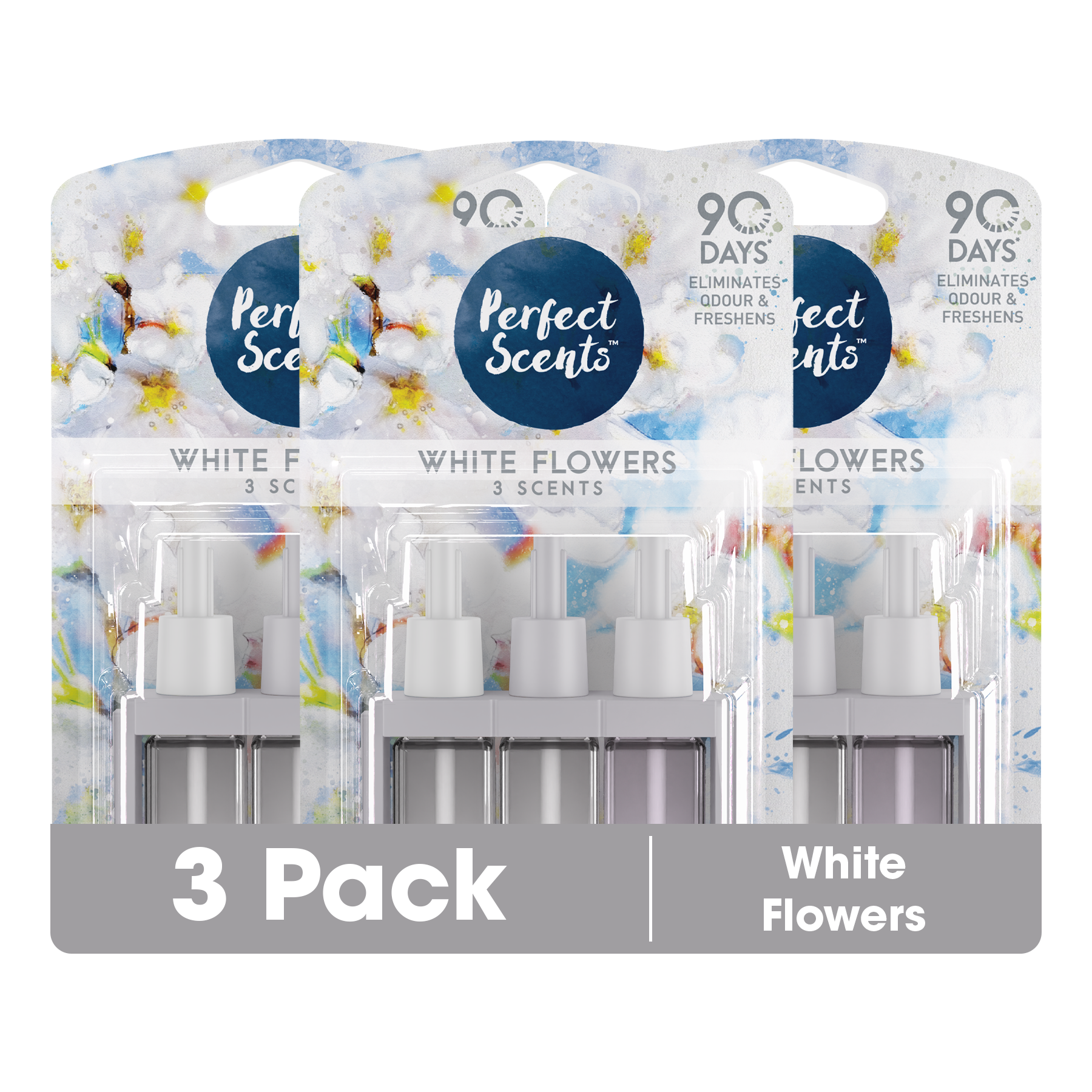 3x Perfect Scents 3Scents Refill Home Air Freshener - Compatible with 3volution