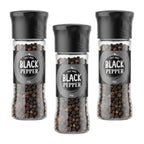 3x Saltmine Grinder  Black pepper  40g
