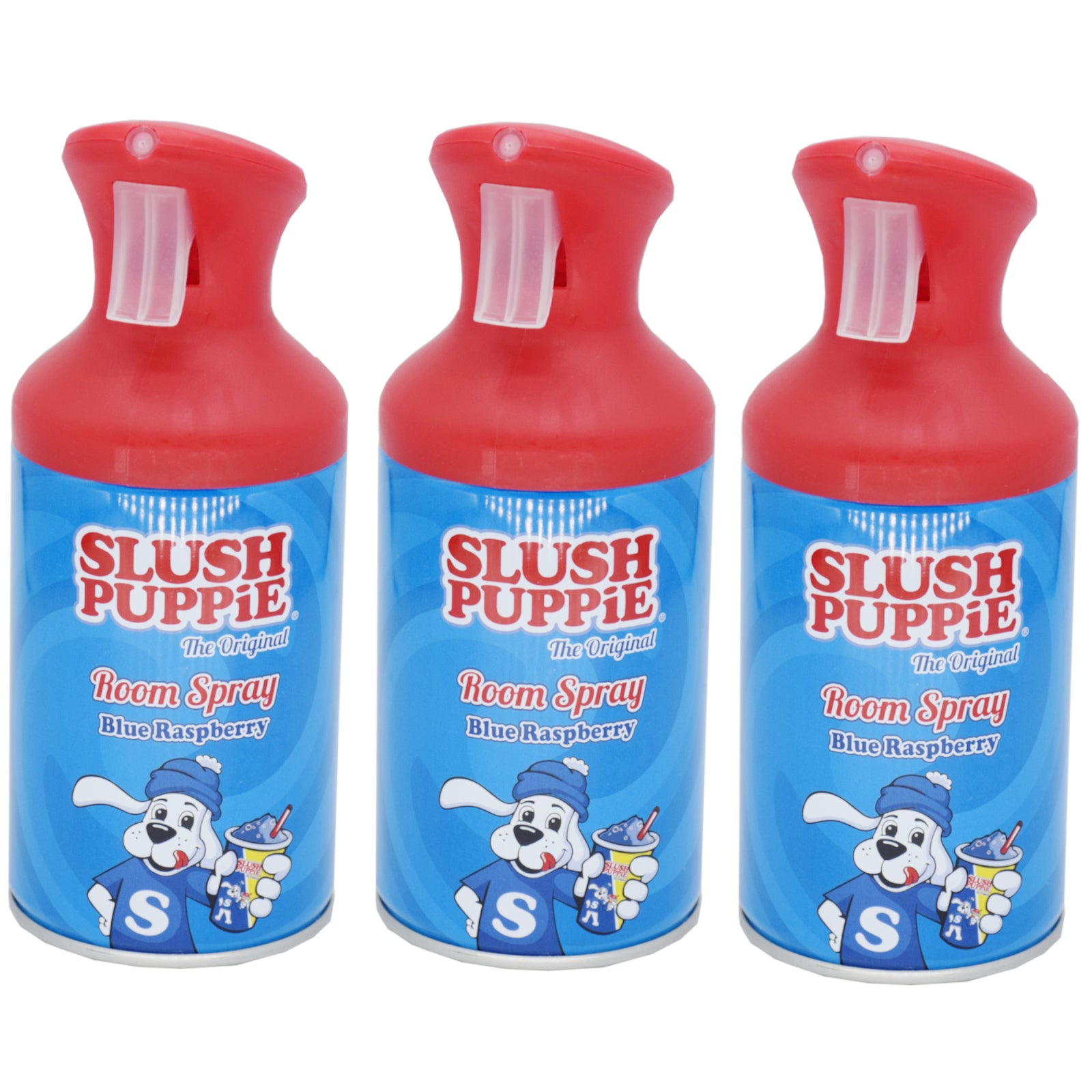 3x Slush Puppie  Lemon & Lime/Strawberry Kiwi/Blue Raspberry  Room Spray 250ml