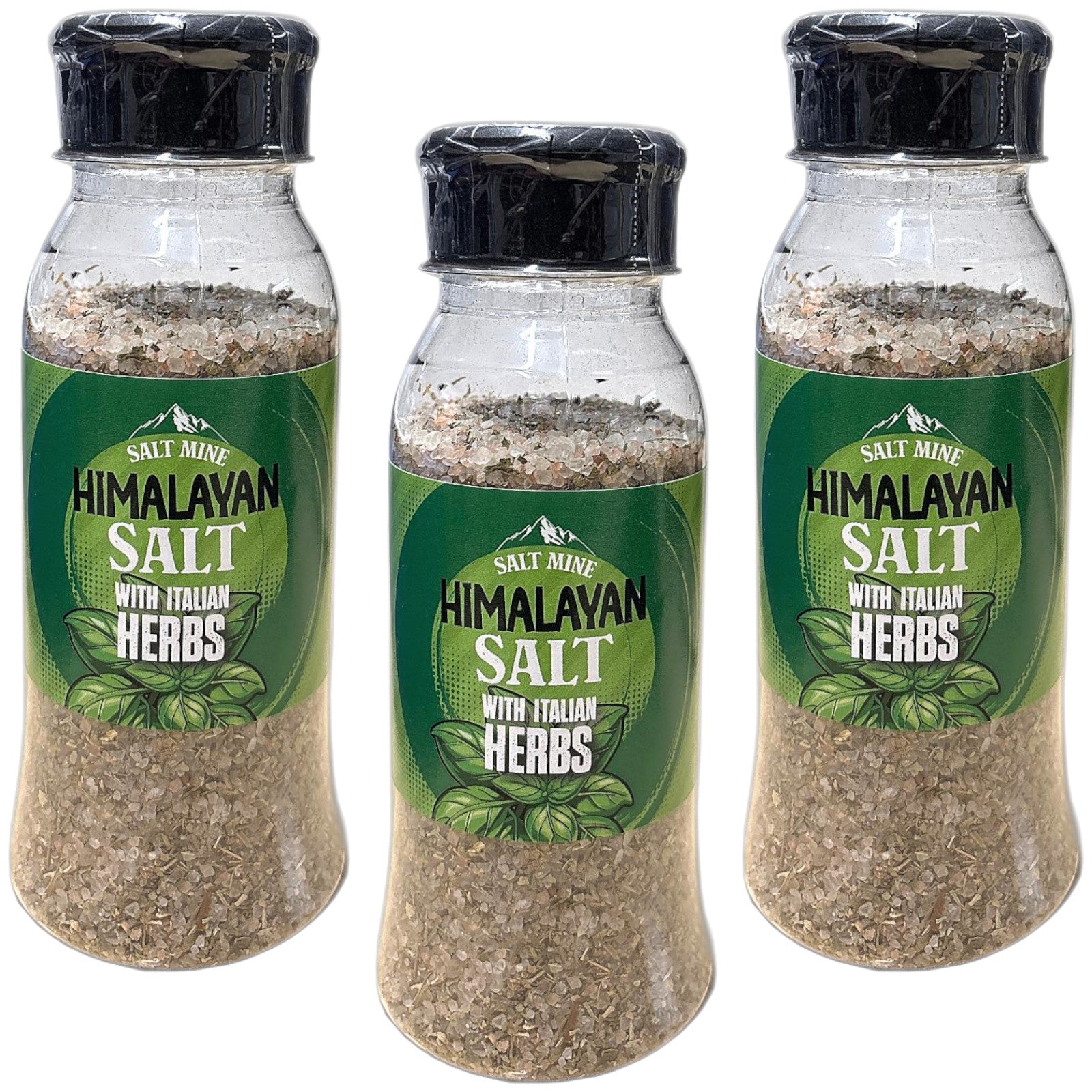 3x Saltmine Seasoning Himalayan Salt with Italian Herbs (3 x 250g)