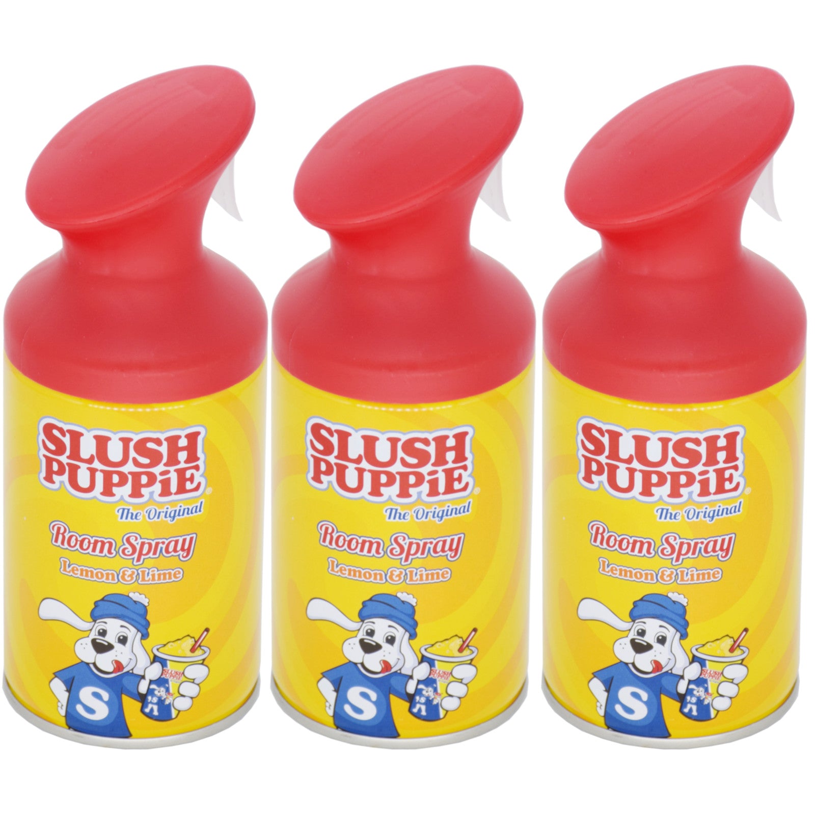 3x Slush Puppie  Lemon & Lime/Strawberry Kiwi/Blue Raspberry  Room Spray 250ml