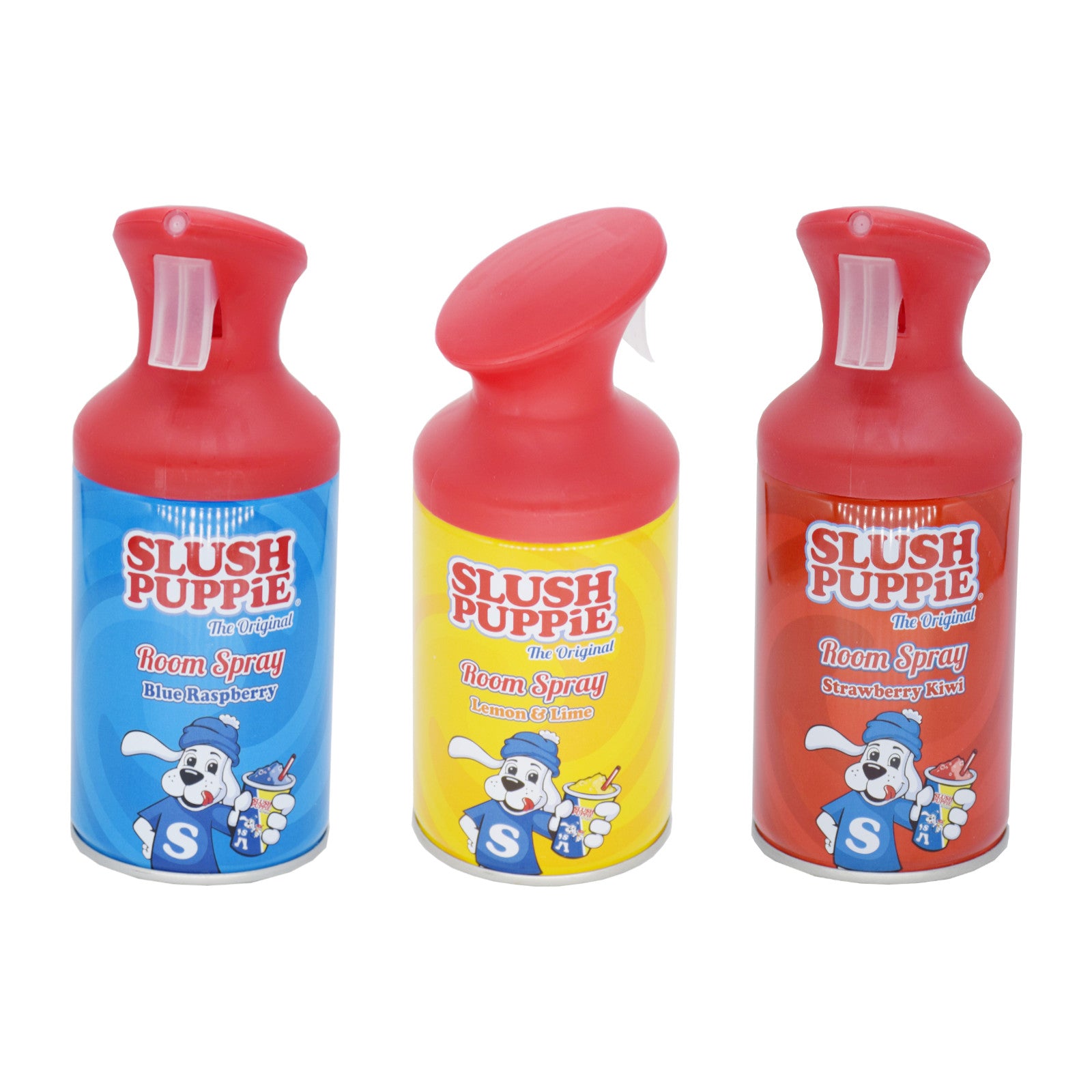 3x Slush Puppie  Lemon & Lime/Strawberry Kiwi/Blue Raspberry  Room Spray 250ml