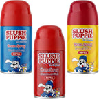 3x Slush Puppie  Lemon & Lime/Strawberry Kiwi/Blue Raspberry Refill Spray 250ml