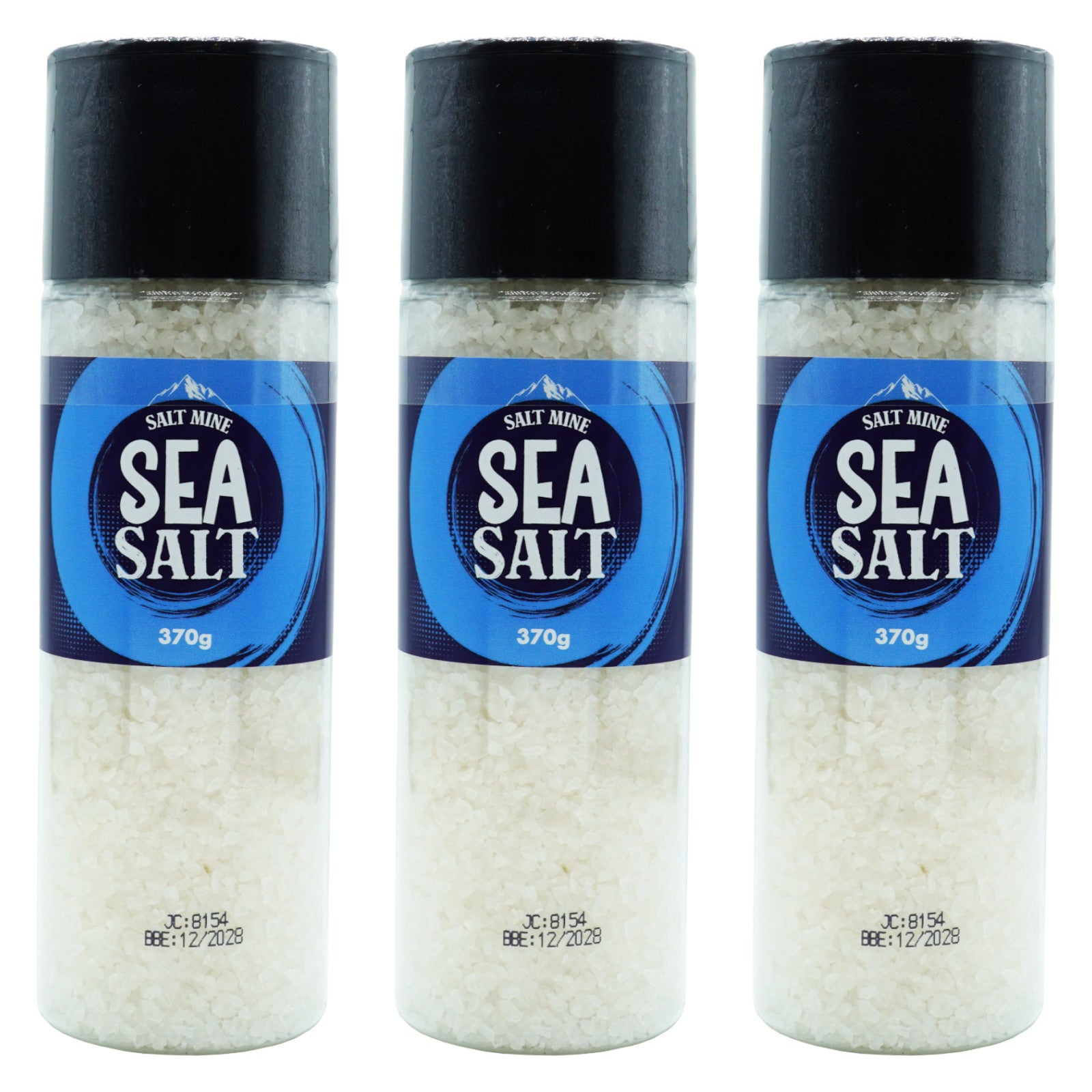 3x Saltmine Sea Salt Grinder 370g
