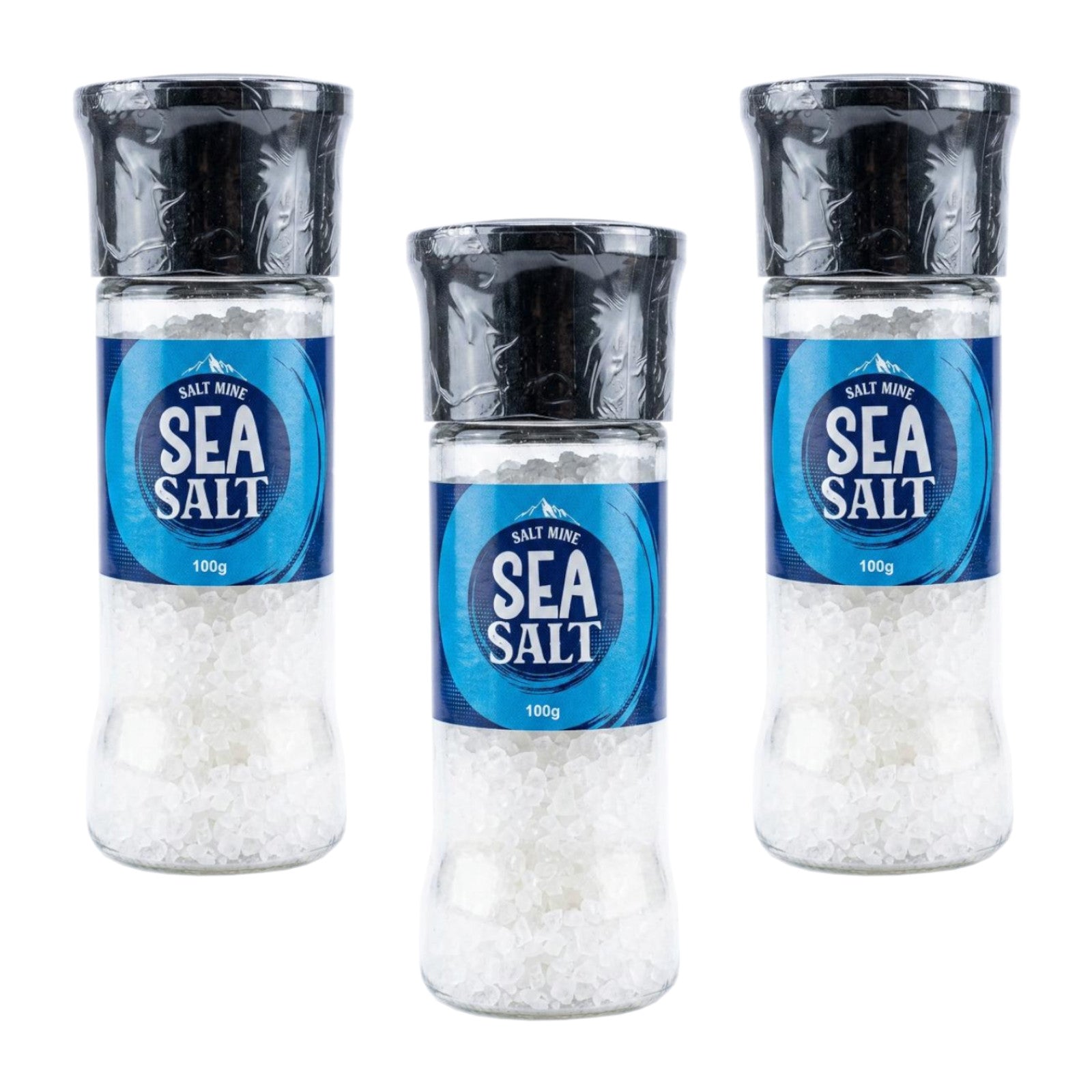 3x Saltmine Grinder  Sea Salt   100g