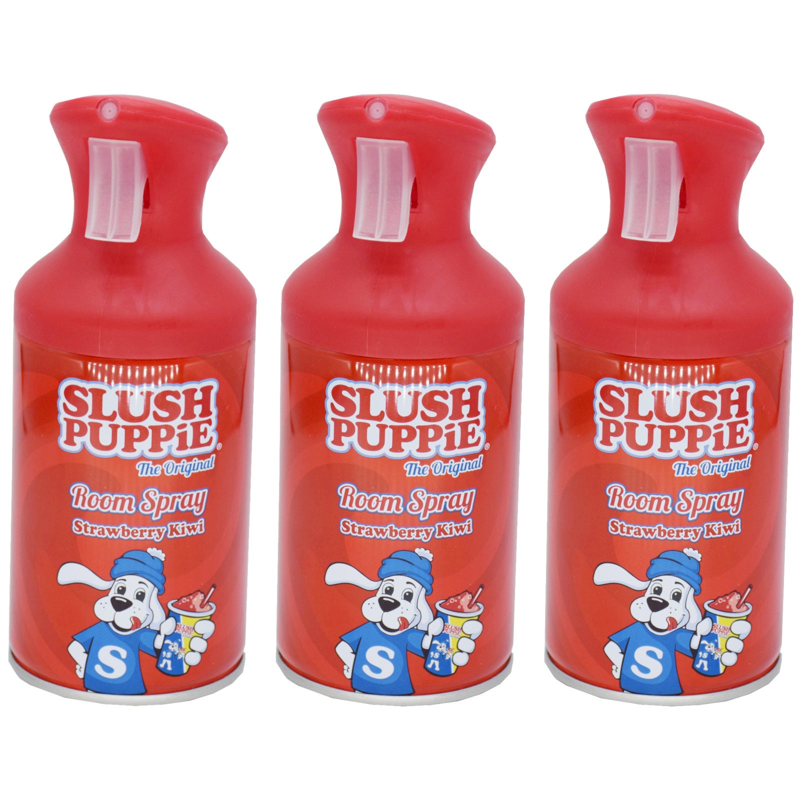 3x Slush Puppie  Lemon & Lime/Strawberry Kiwi/Blue Raspberry  Room Spray 250ml