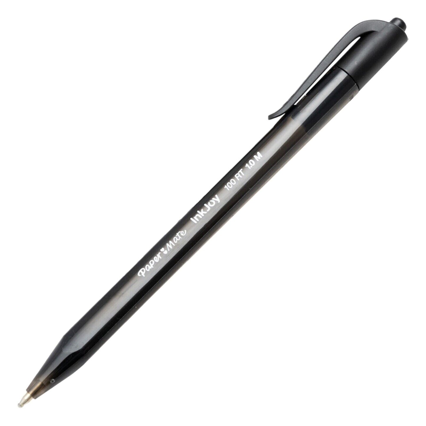 24x Paper Mate InkJoy 100RT 1.0mm Retractable Medium Ballpoint Pens (Blue/Black)