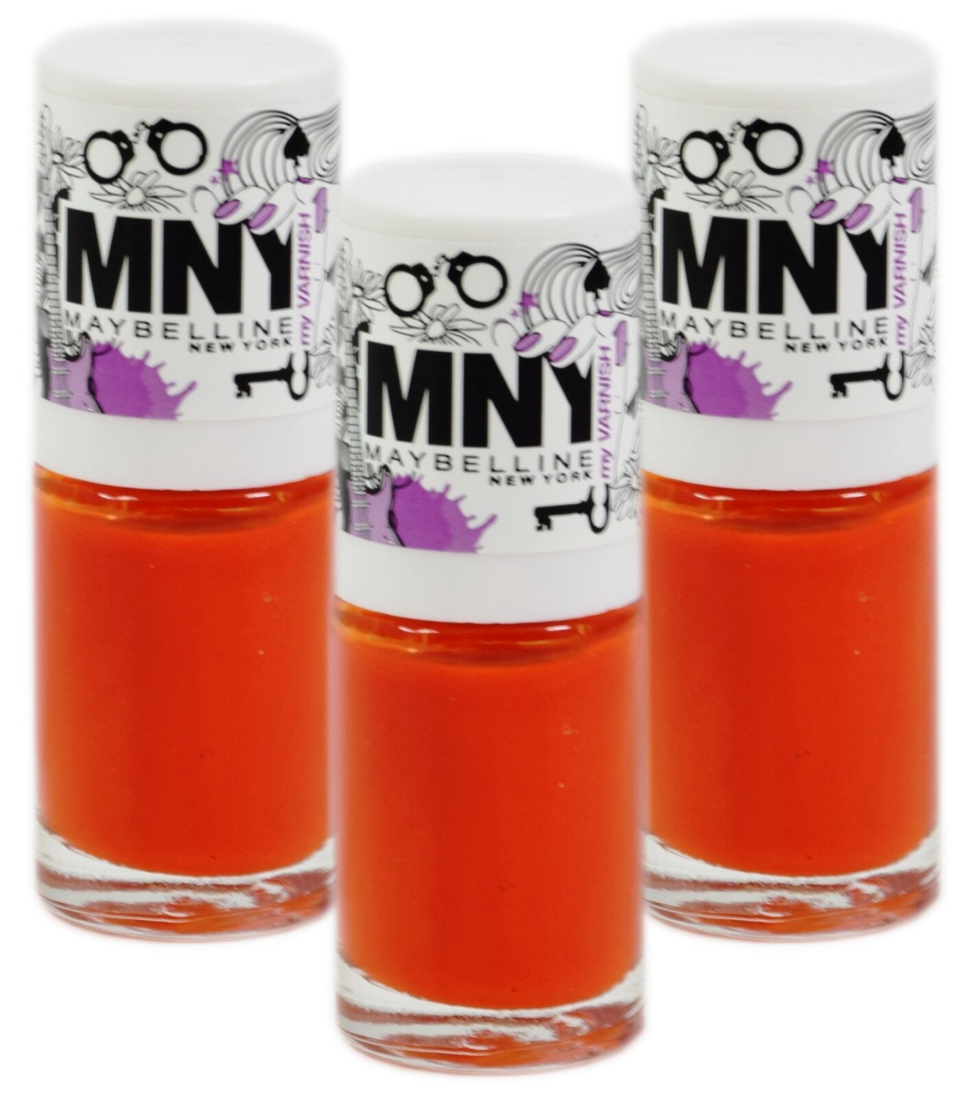 3x Maybelline New York MNY Nail Polish 18 Colours To Choose From