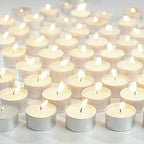 Tea Lights Night lights 25 Candles White Unscented 8 Hours Burn Time Starlytes - image 4