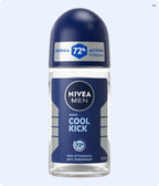 Nivea Men Roll On 72hr Anti-Perspirant Derma Active Cool Kick - 50ml - image 4