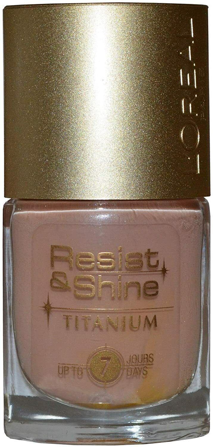 L'Oreal L'oreal Resist & Shine Titanium Nail Polish, Various Shades, 9ml