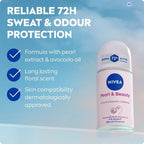 Nivea Female Roll On 72hr Anti-Perspirant 0% Alcohol Pearl & Beauty - 50ml - image 3
