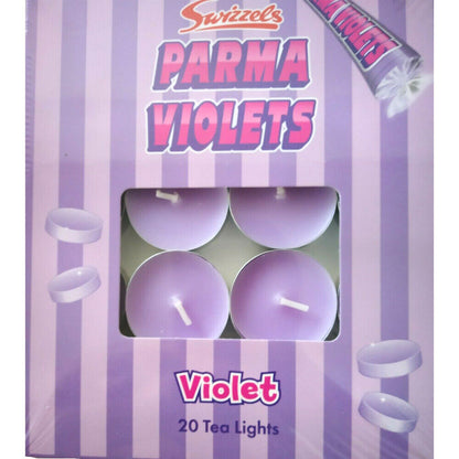 Swizzels Parma Violets Scented Tea Lights 4 Hour Long Burn Night Light Tealights