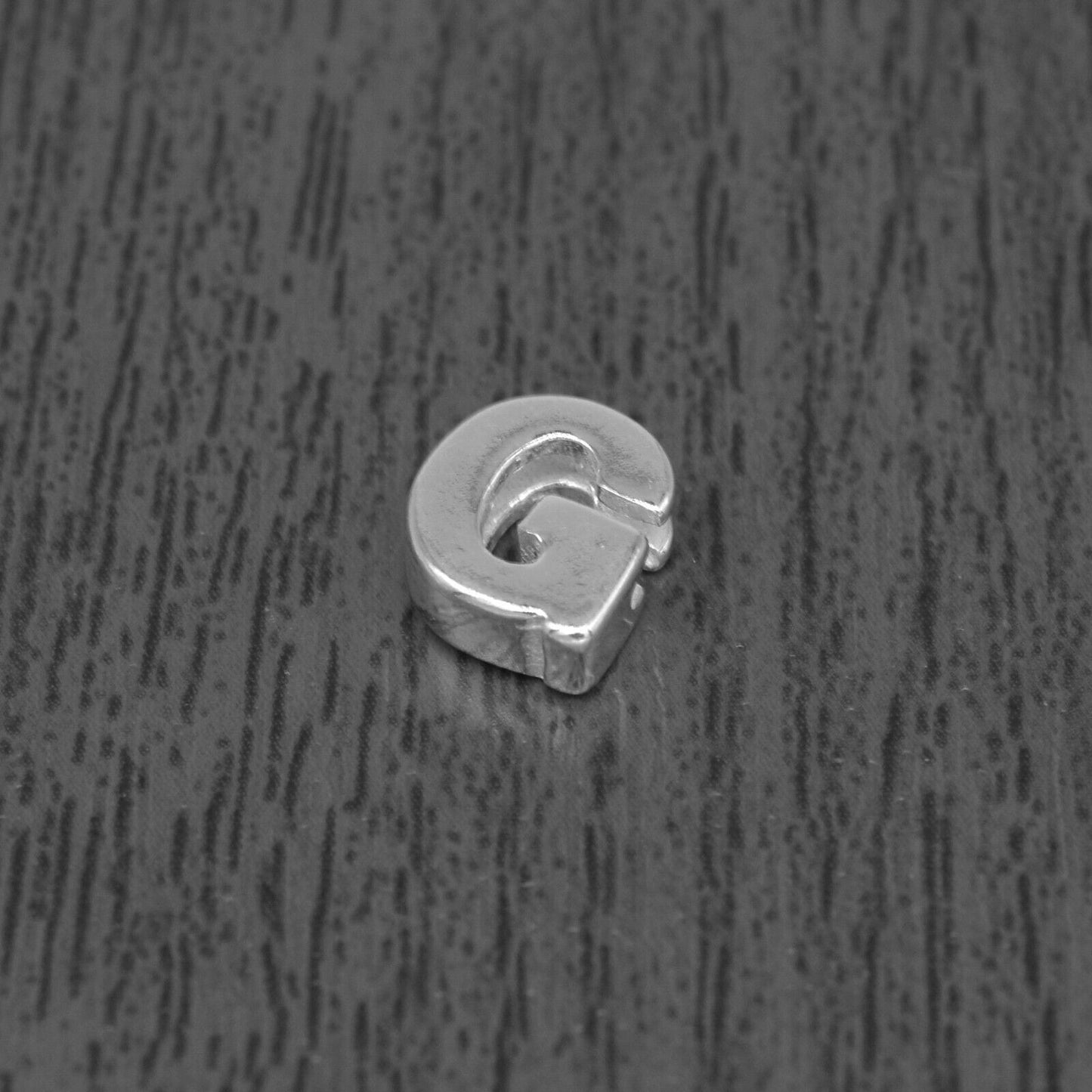 Genuine 925 Sterling Silver Alphabet Initial Letter Threader Bead A-Z & Heart